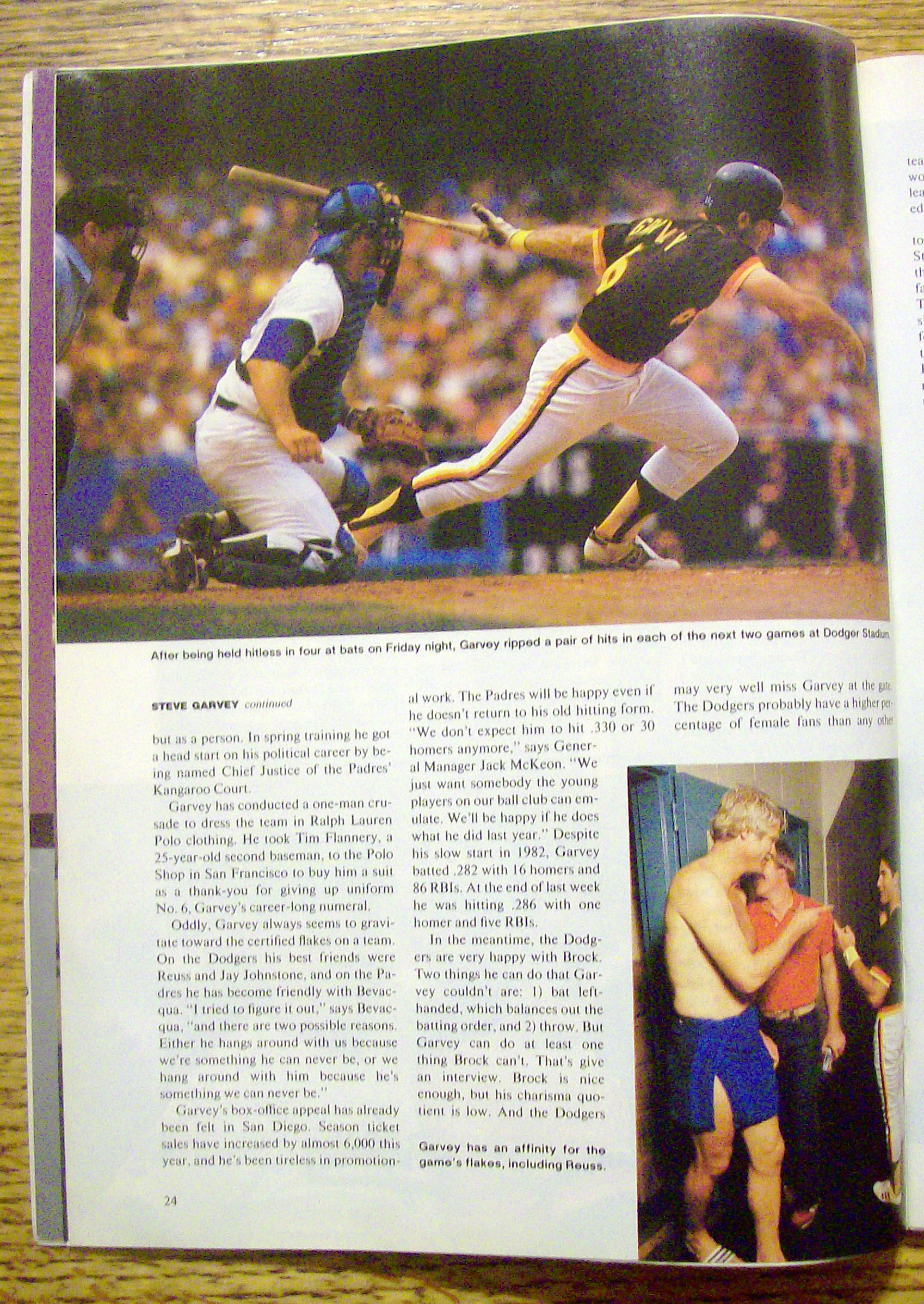 Sports Illustrated Magazine-April 25, 1983-Steve Garvey