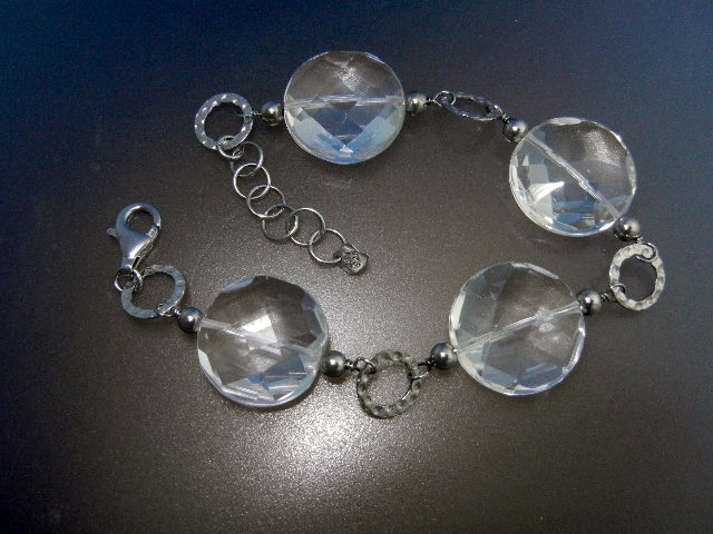 Crystal Sterling Silver Bracelet JT
