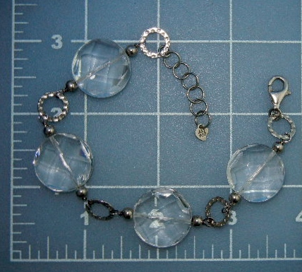 Crystal Sterling Silver Bracelet JT