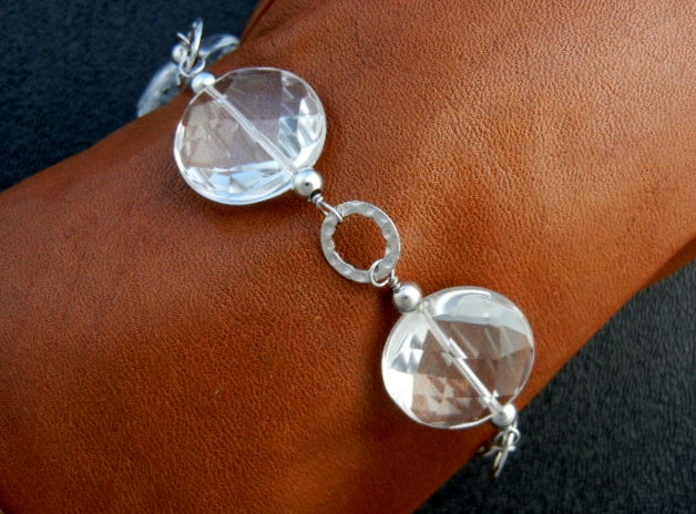 Crystal Sterling Silver Bracelet JT