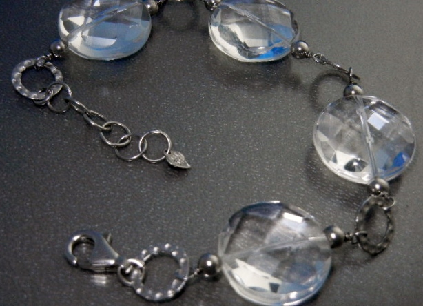 Crystal Sterling Silver Bracelet JT