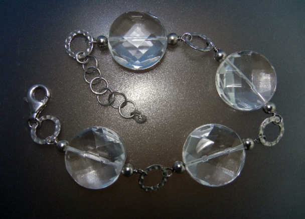 Crystal Sterling Silver Bracelet JT