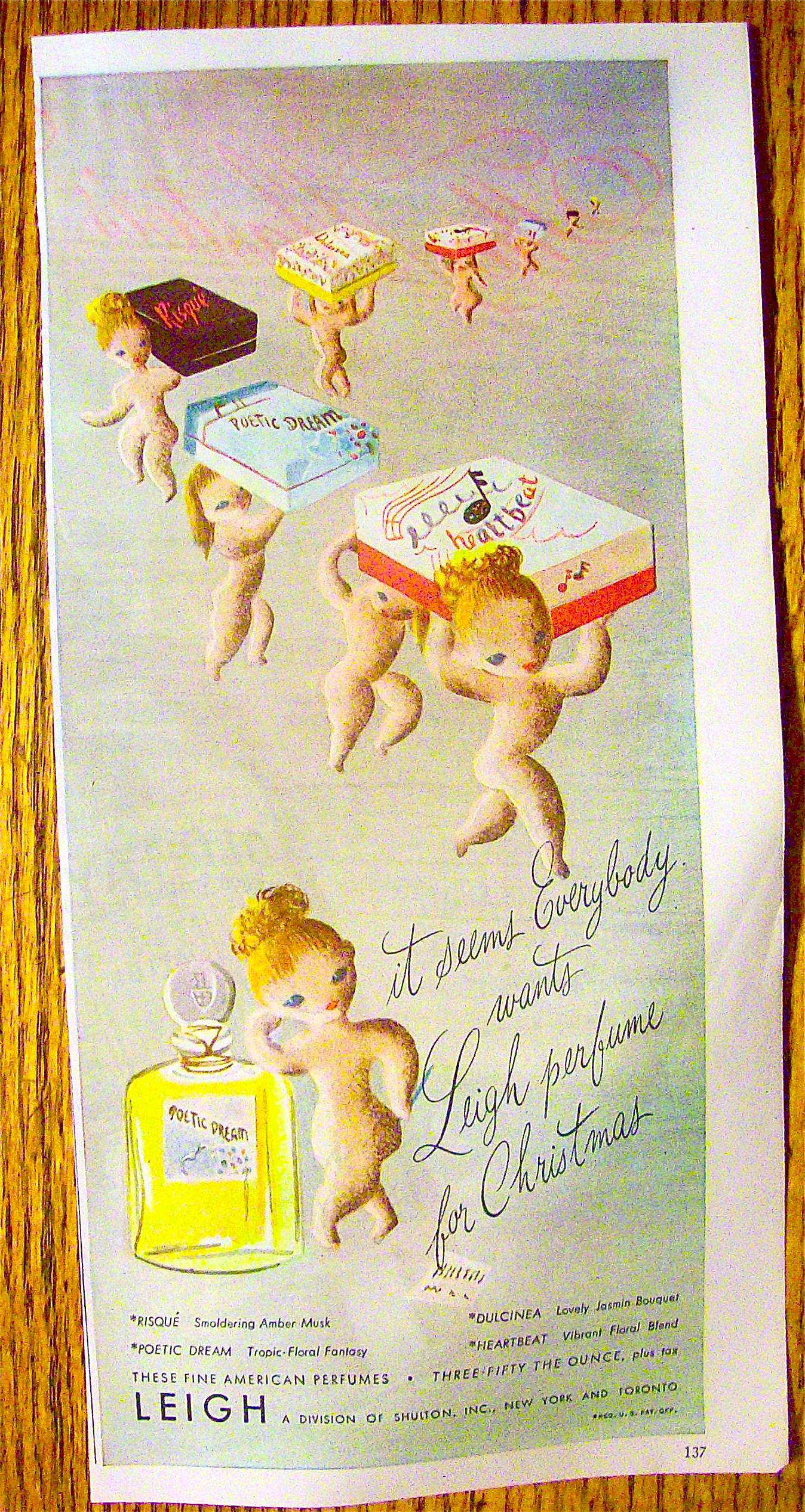 1945 Leigh Perfume with Poetic Dream