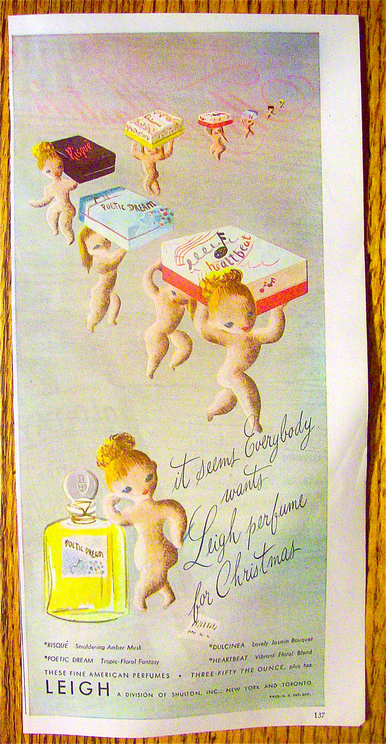 1945 Leigh Perfume with Poetic Dream