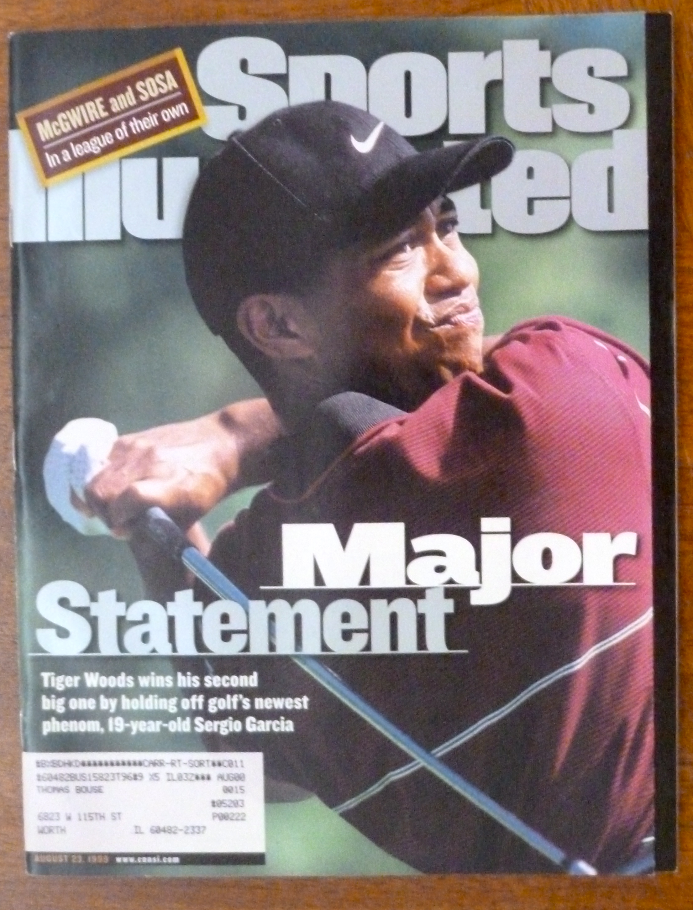 Sports Illustrated Magazine-August 23, 1999-Tiger Woods