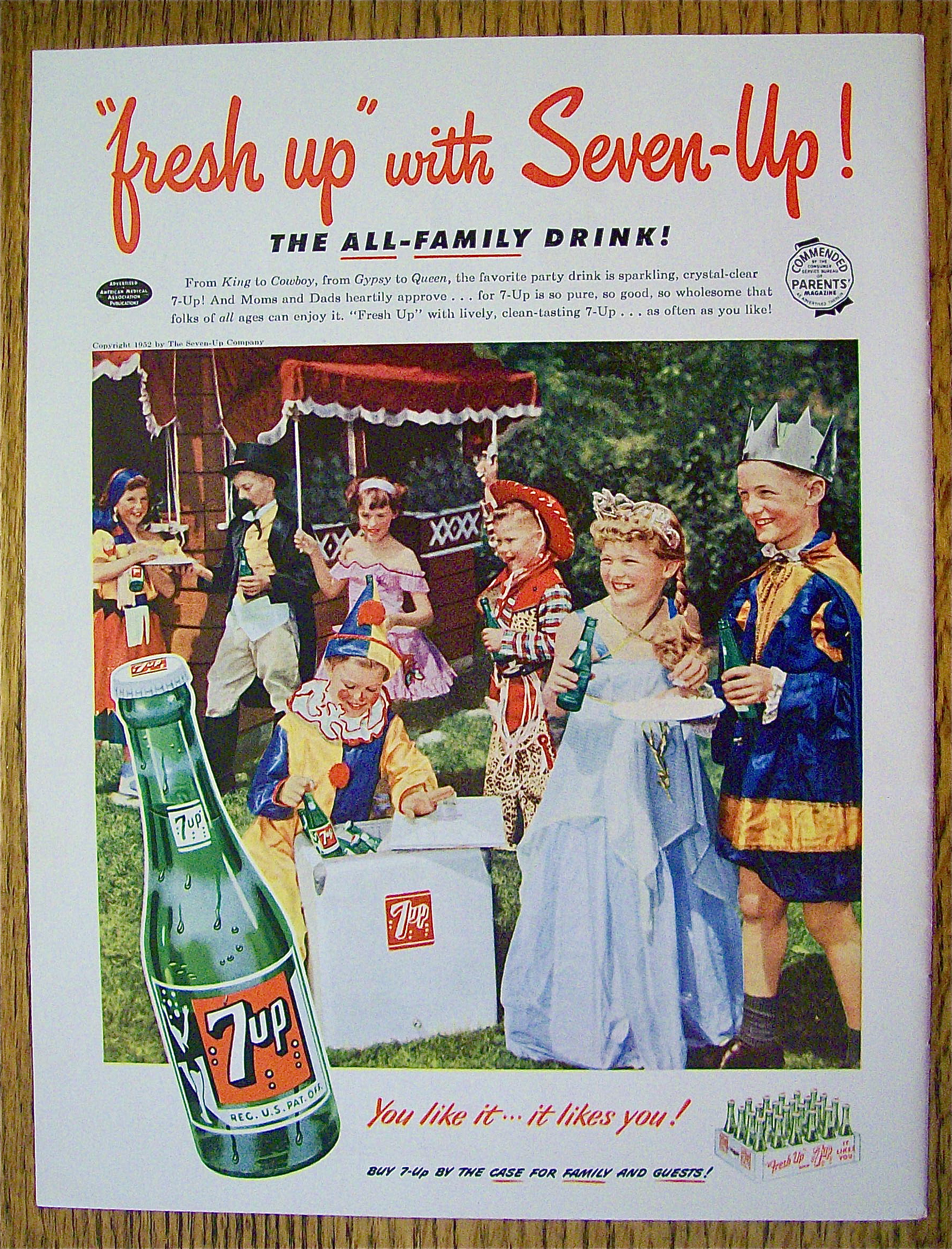 1953 Seven Up (7Up) with Children In Costumes