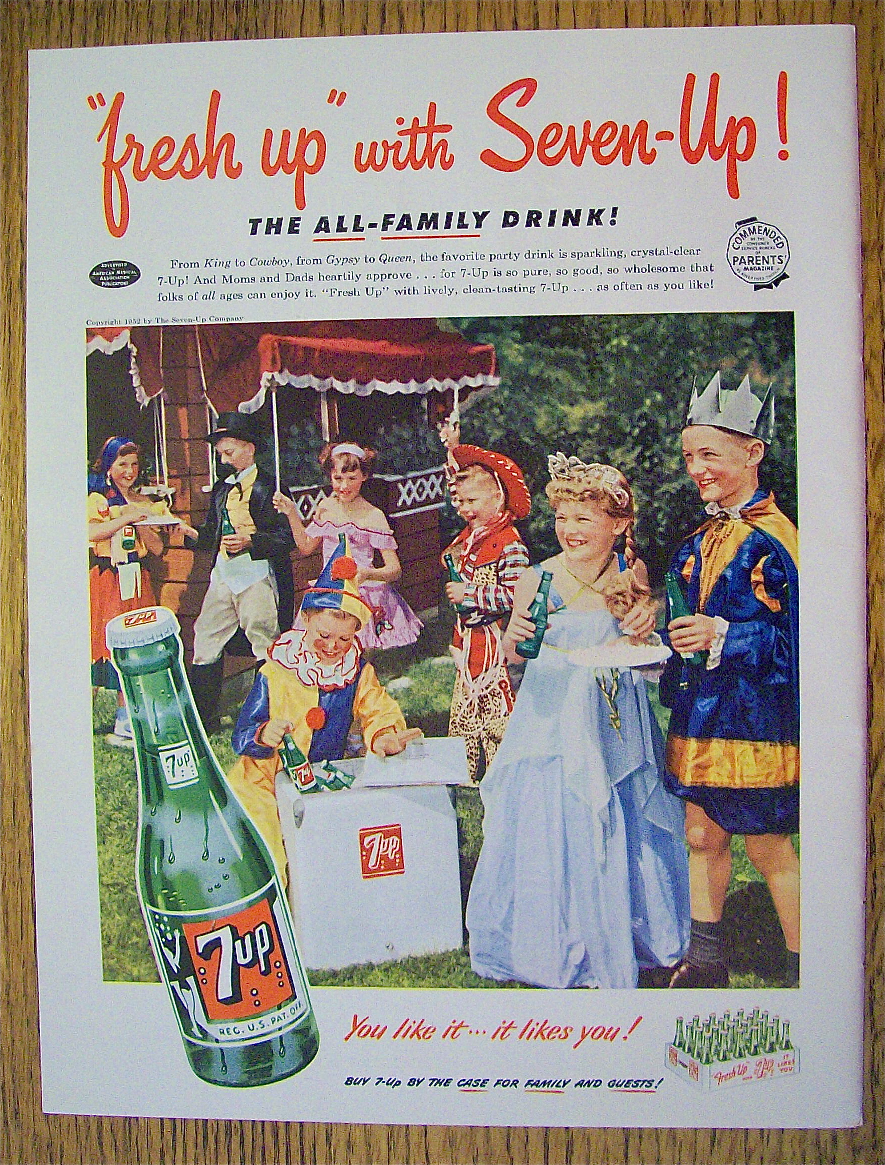1953 Seven Up (7Up) with Children In Costumes