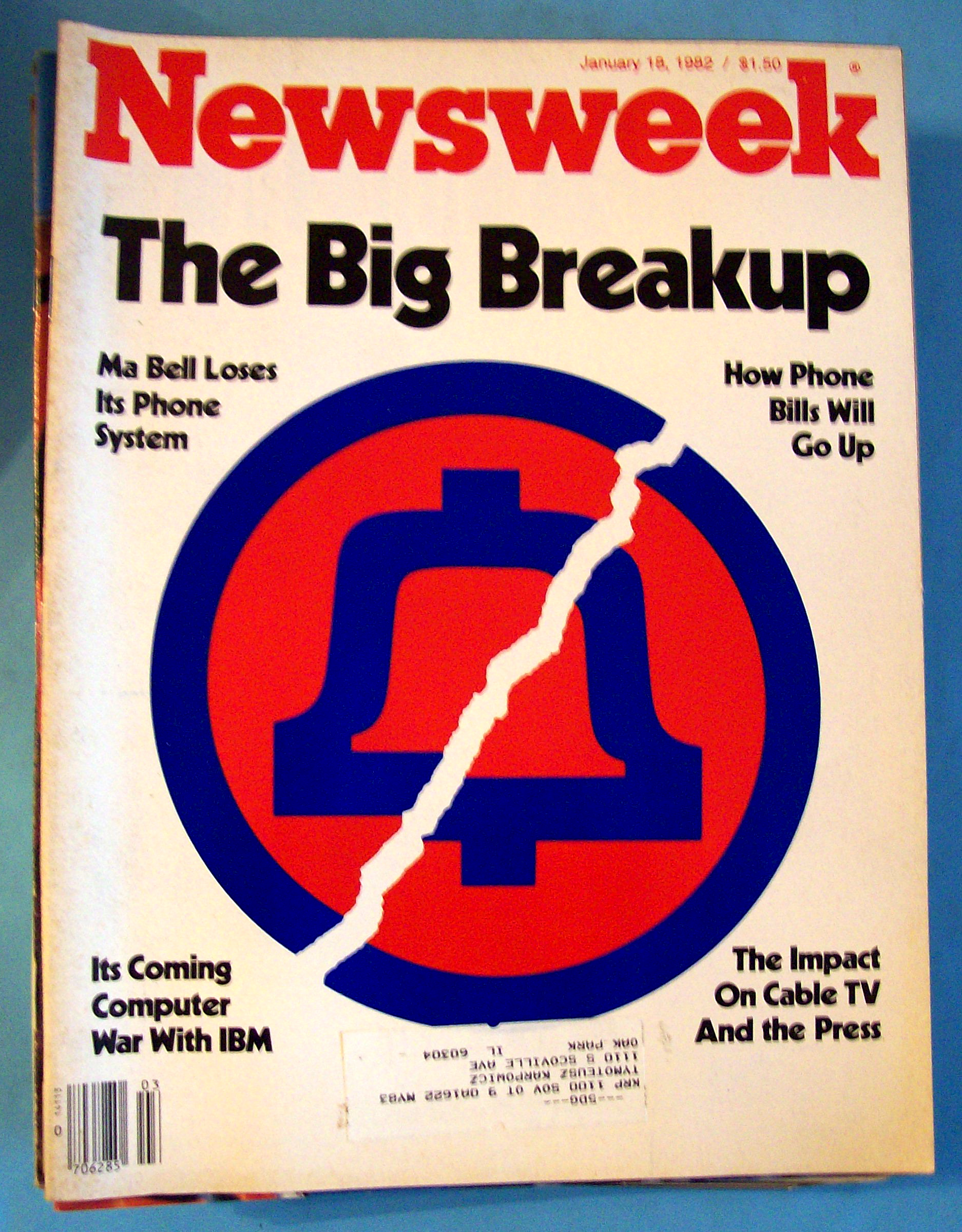 Newsweek Magazine - January 18, 1982 - Big BreakUp
