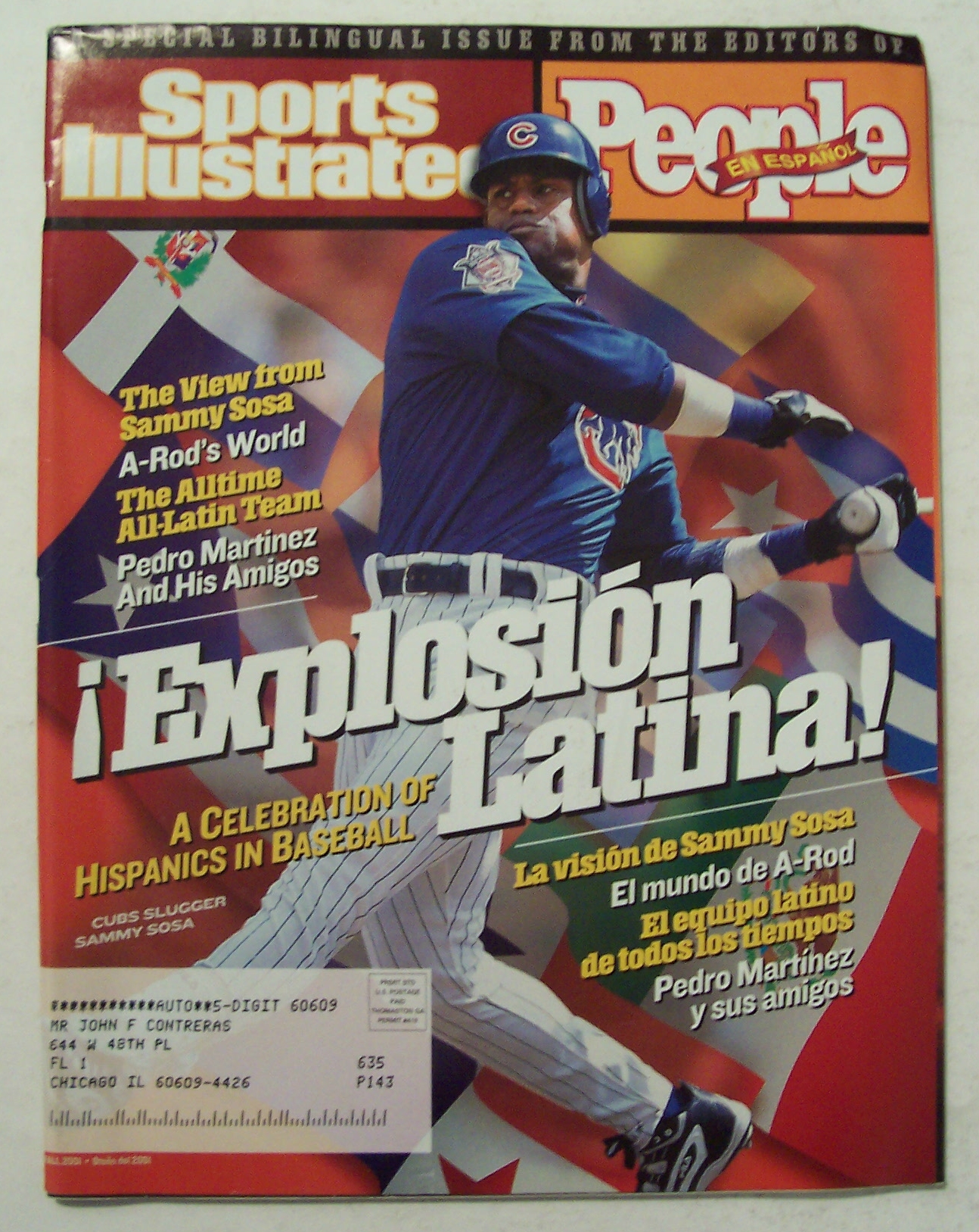 Sports Illustrated Magazine - Fall 2001 - Sammy Sosa