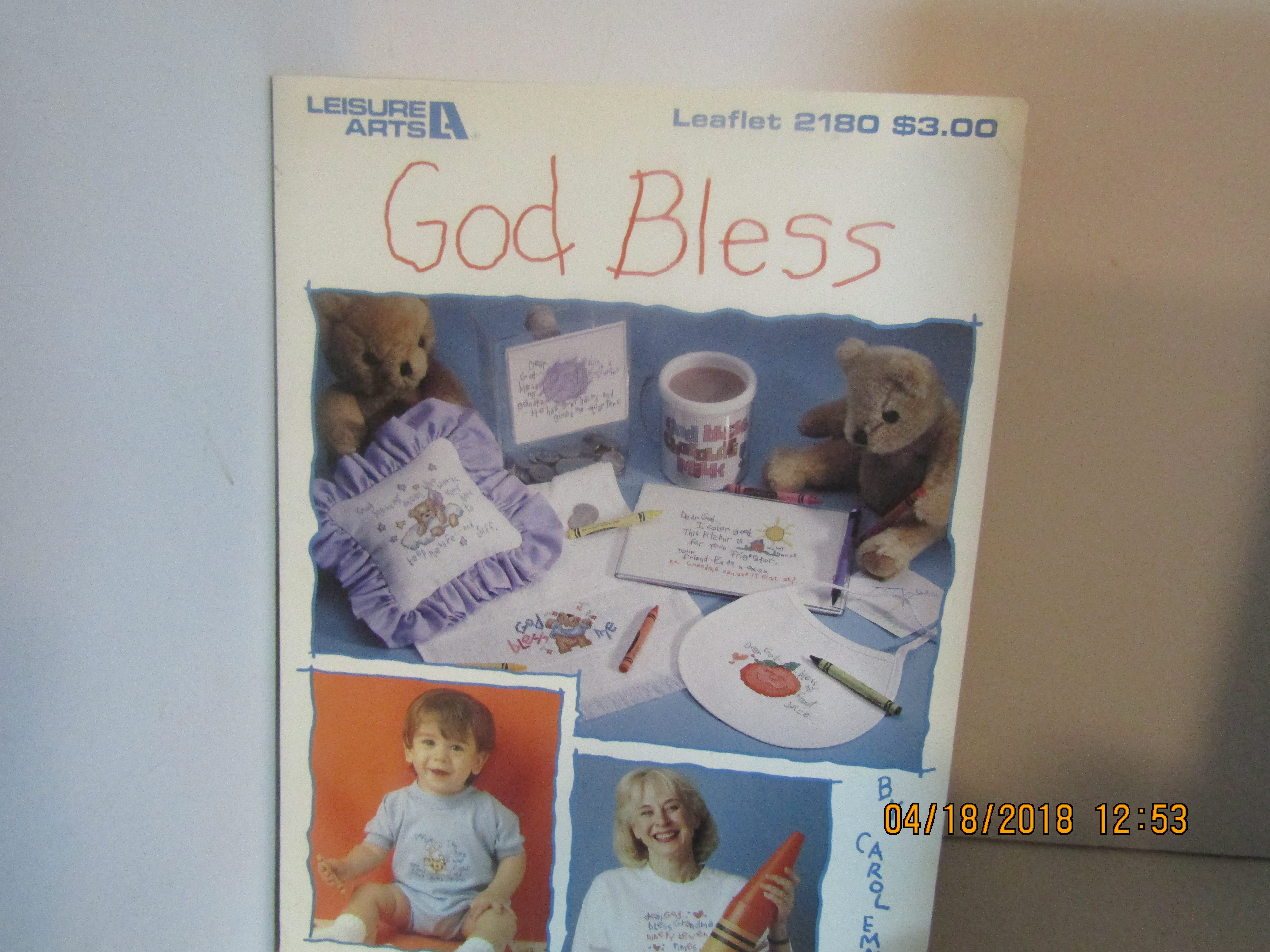Leisure Arts Cross Stitch God Bless #2180