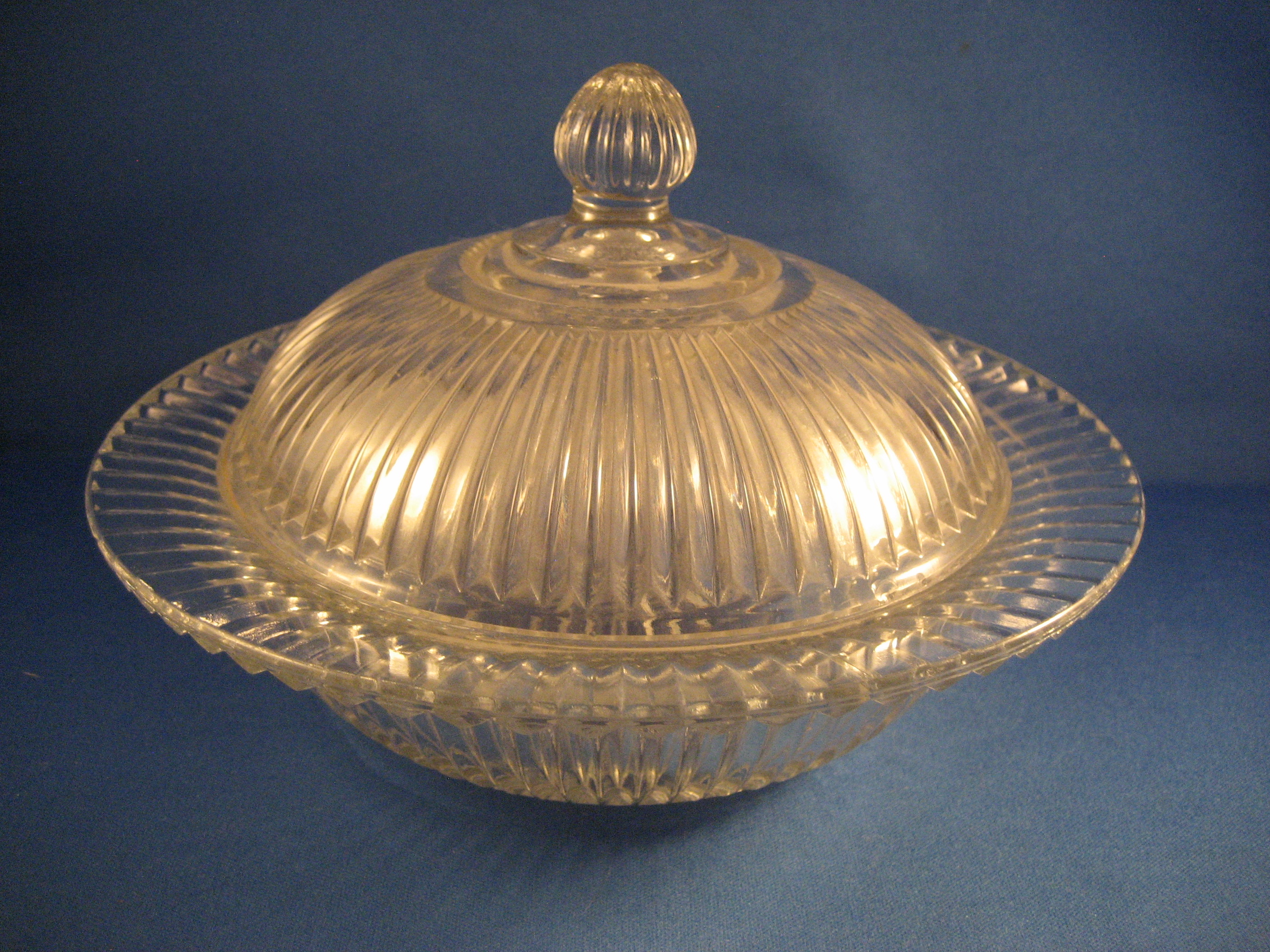 Anchor Hocking Queen Mary Butter Dish