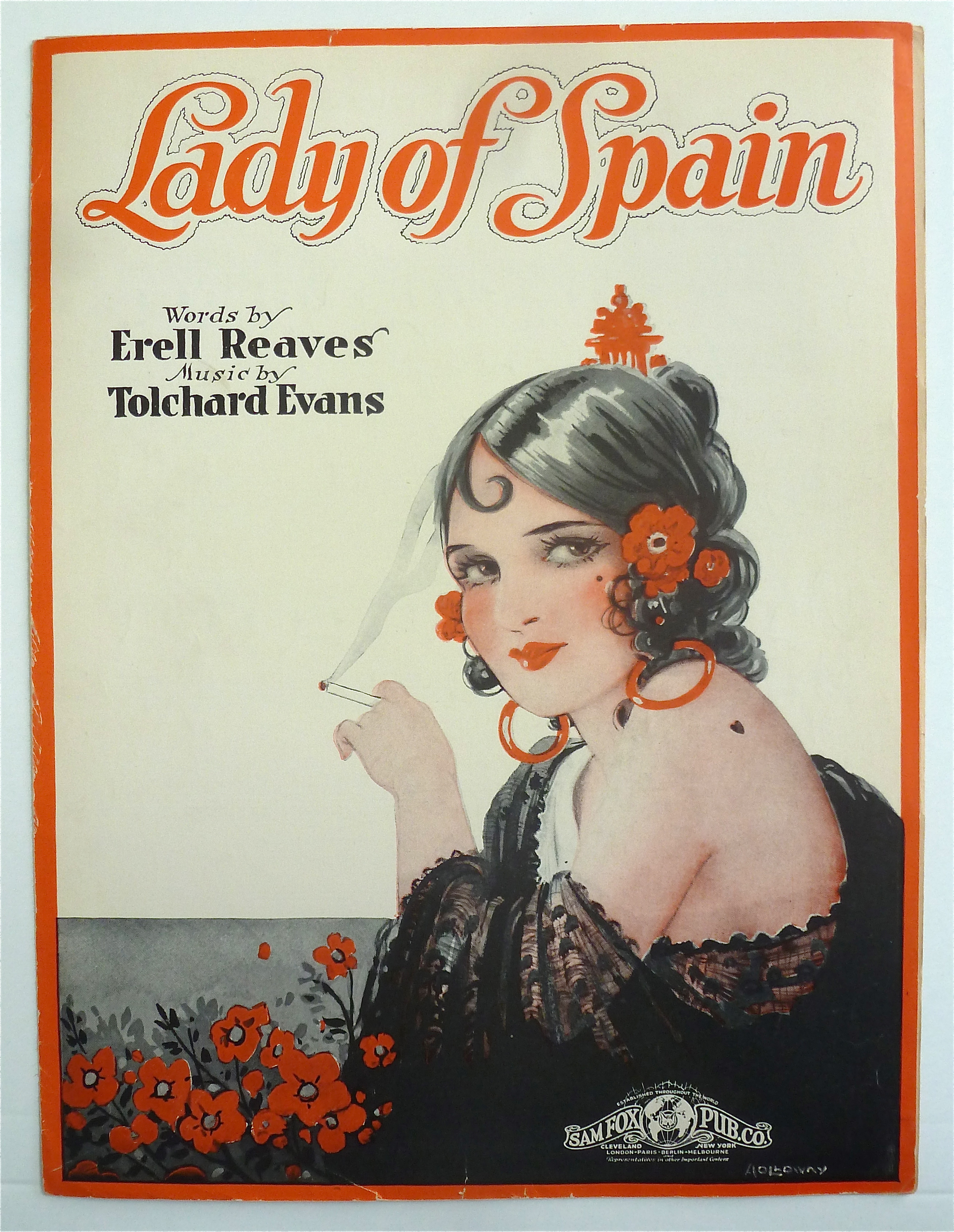 Sheet Music 1944 Lady Of Spain