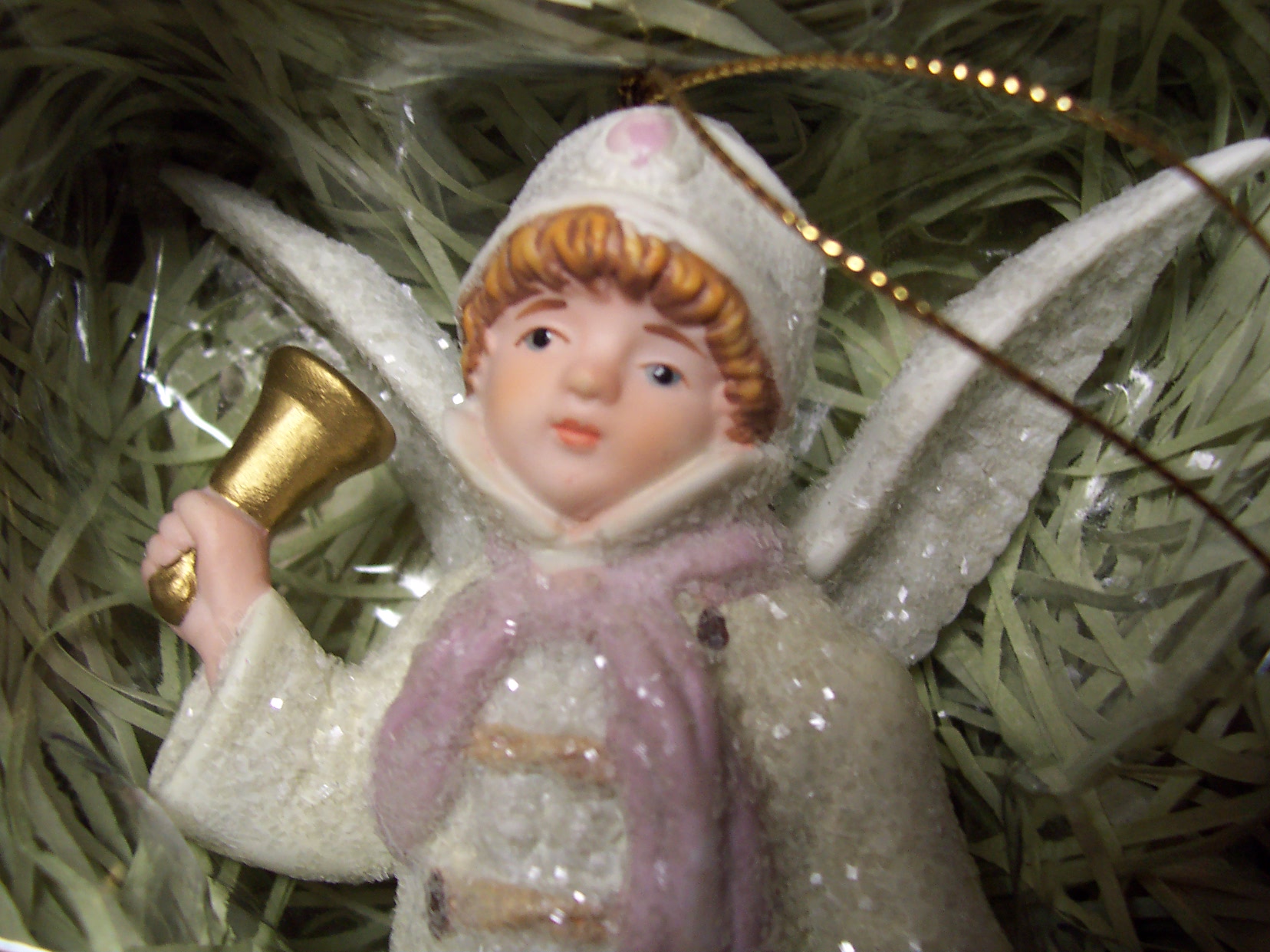 Costco Porcelain Angel Christmas Ornament