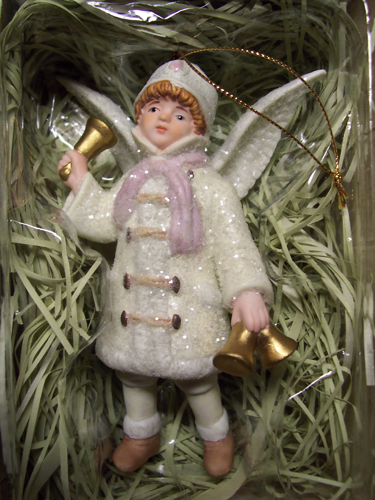 Costco Porcelain Angel Christmas Ornament