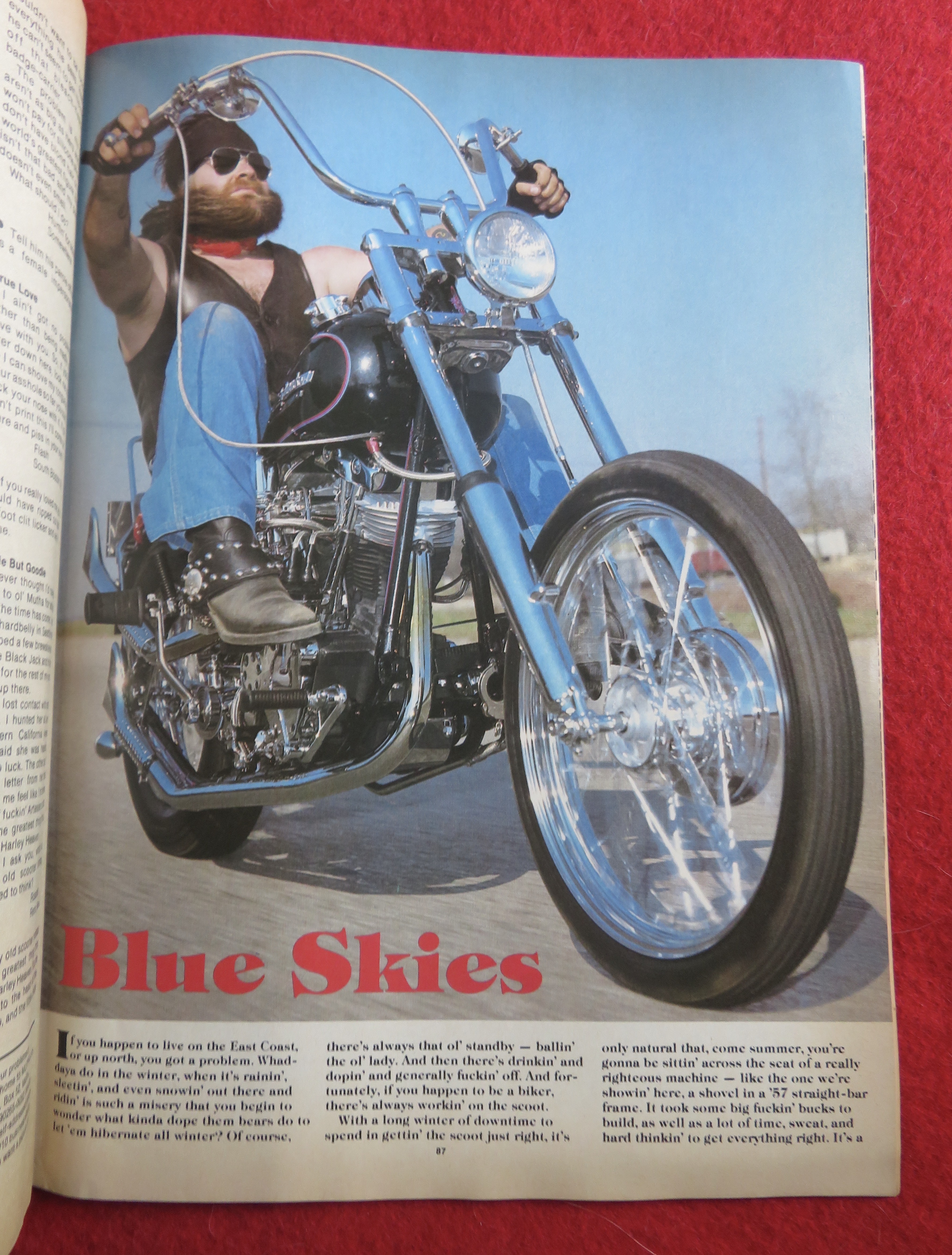 Easyriders Magazine November 1982 Motorcycles