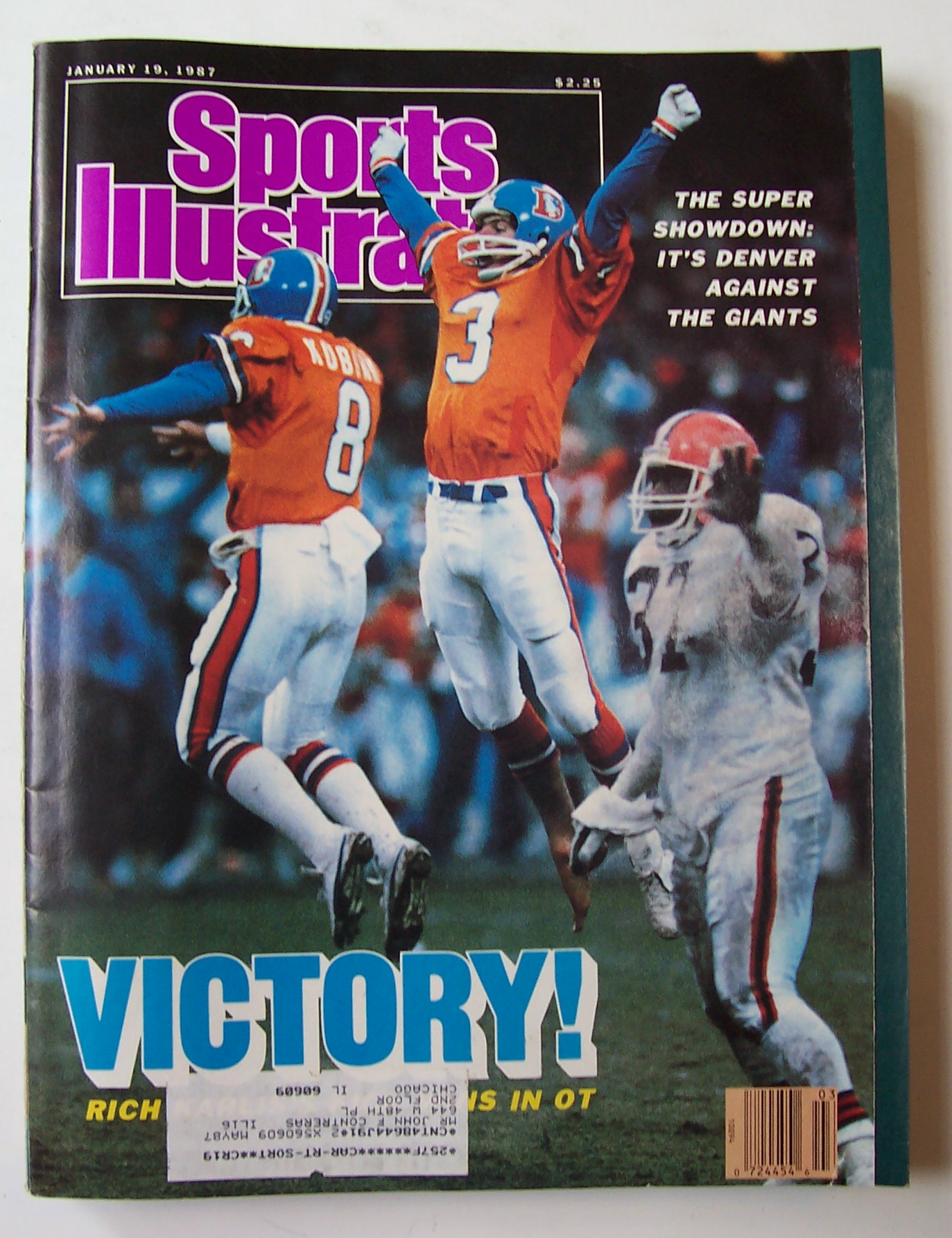 Sports Illustrated Magazine - January 19, 1987