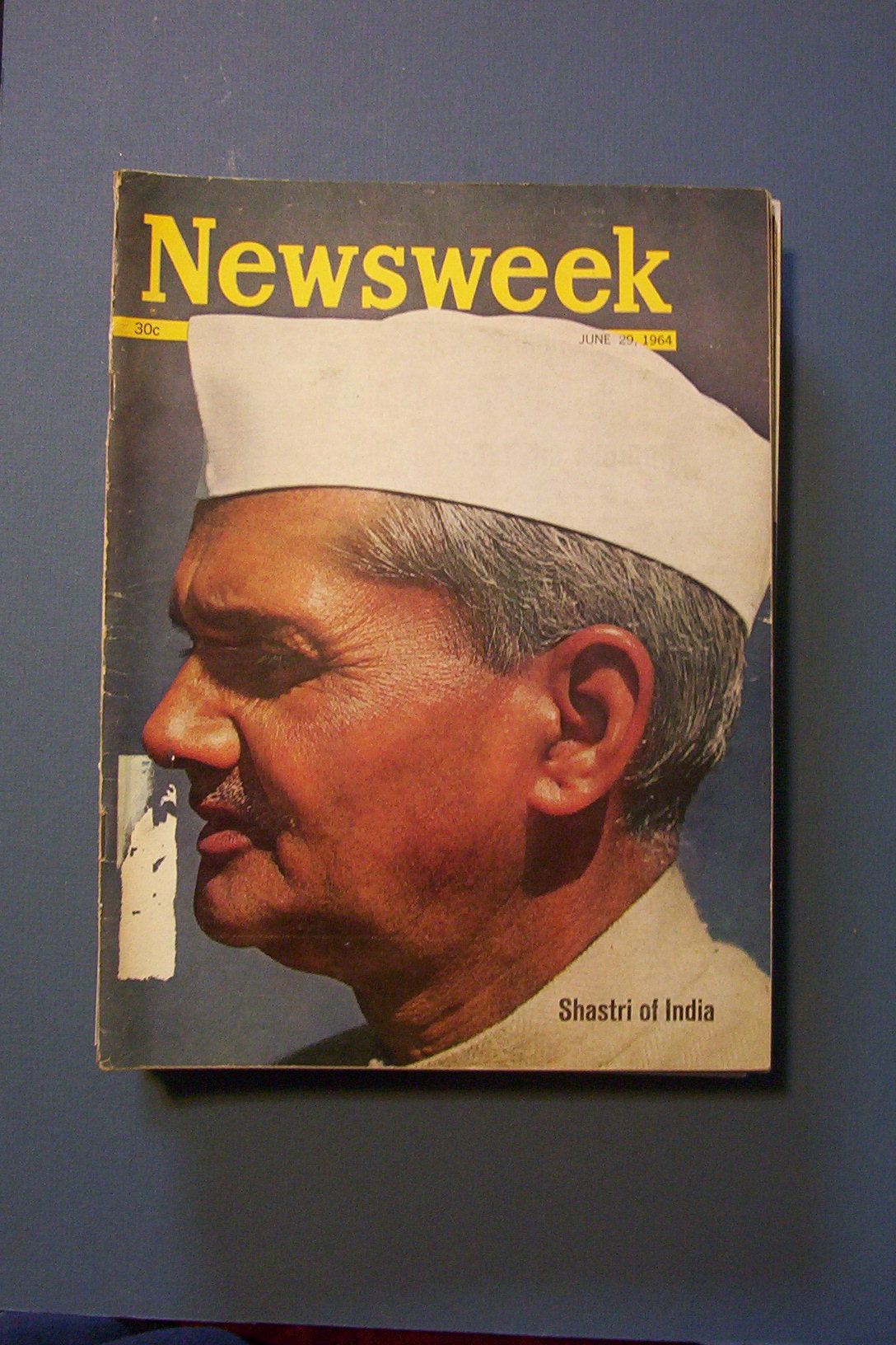 Newsweek Magazine - June 29, 1964 - Shastri of India