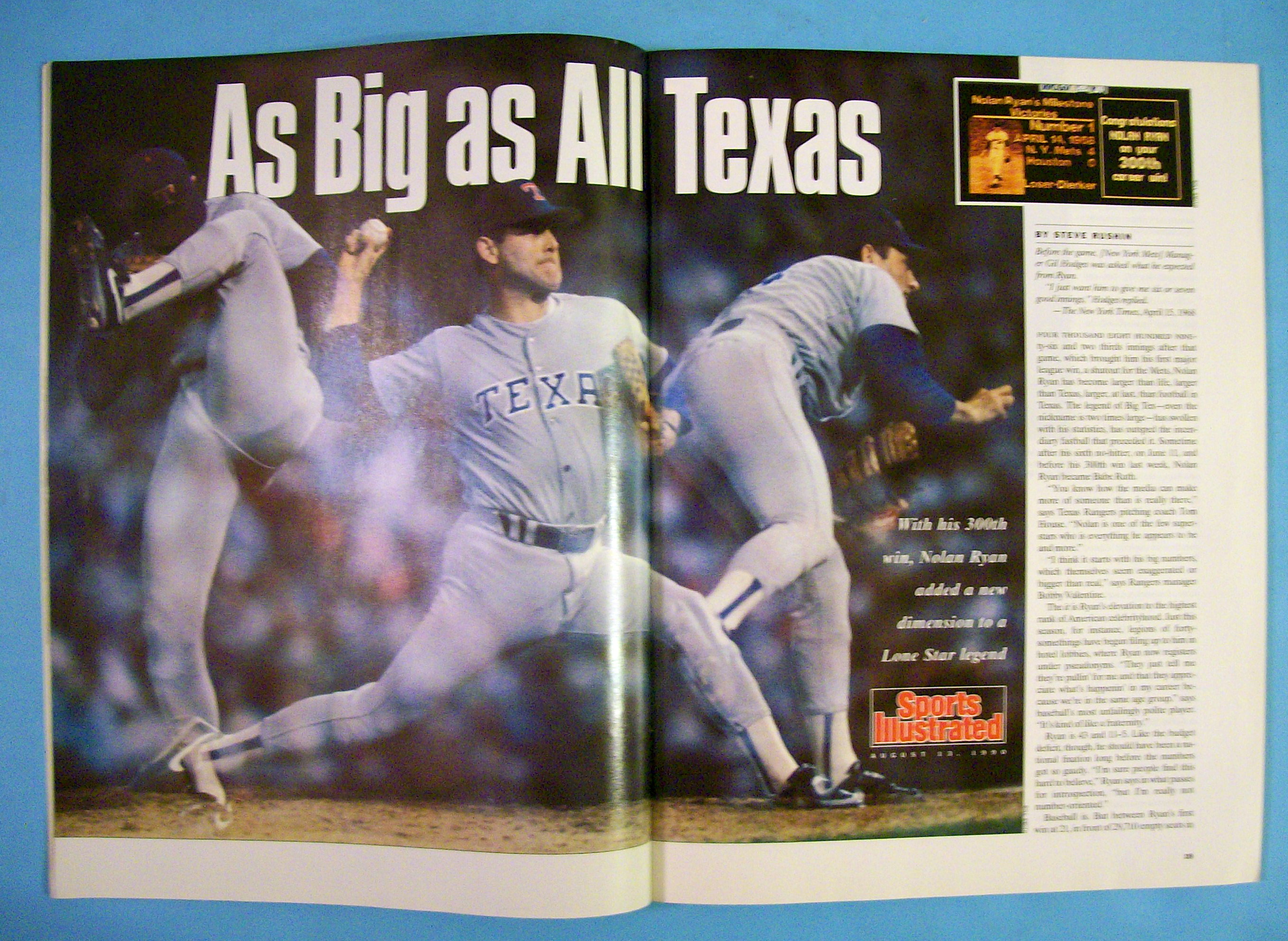 Sports Illustrated Magazine-August 13, 1990-Autographs