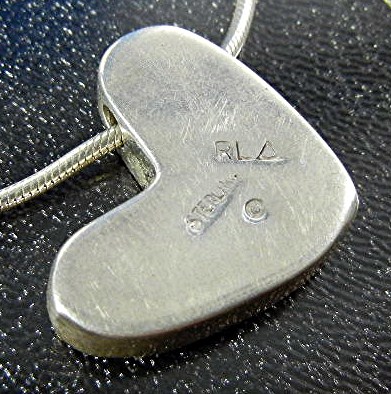 Necklace 14K Gold Sterling Silver Heart Richard Lyndsay