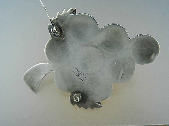 Brooch Silver Made in Mexico Grapes Pin/Brooch