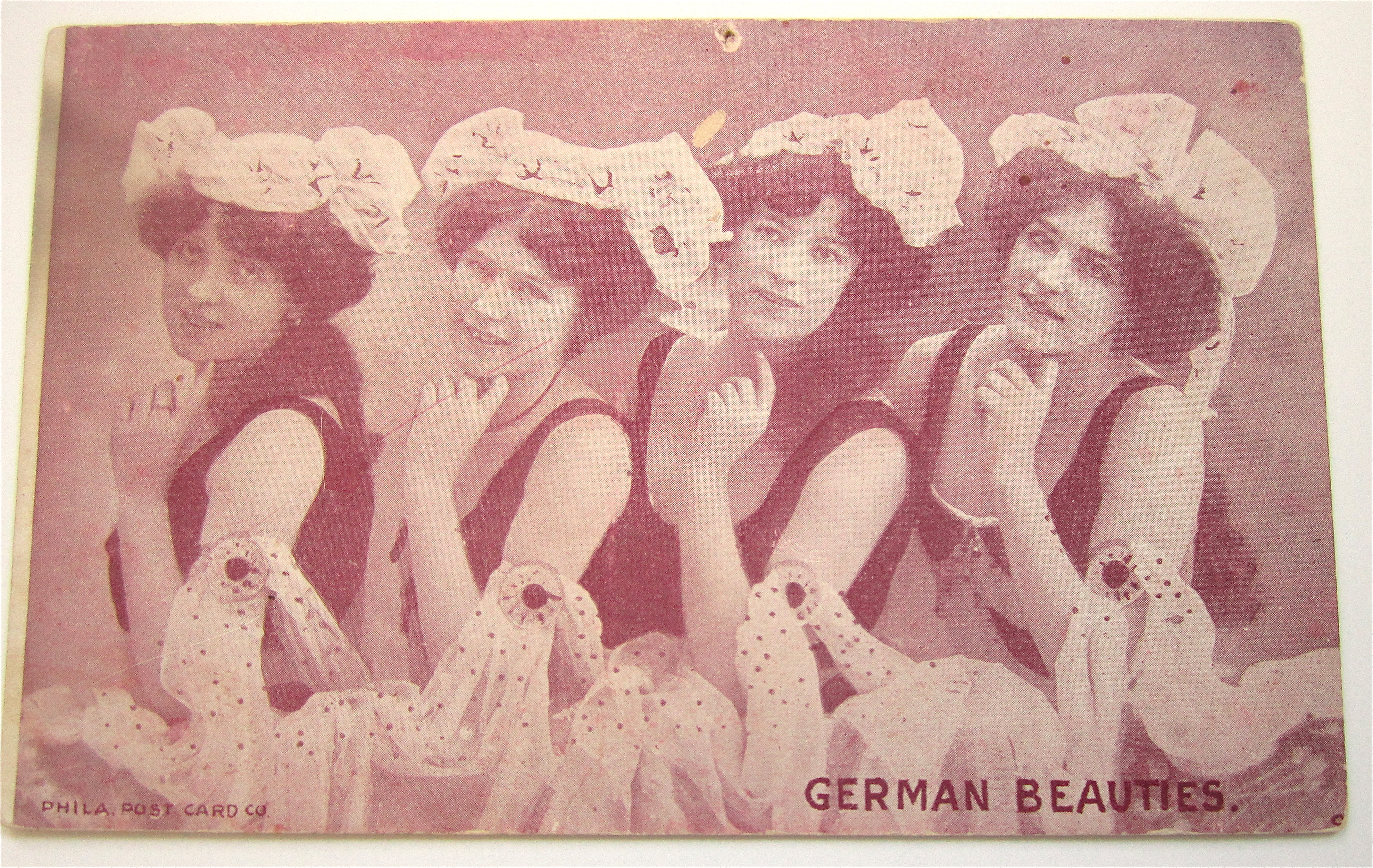 Four Women Dressed The Same Way Postcard