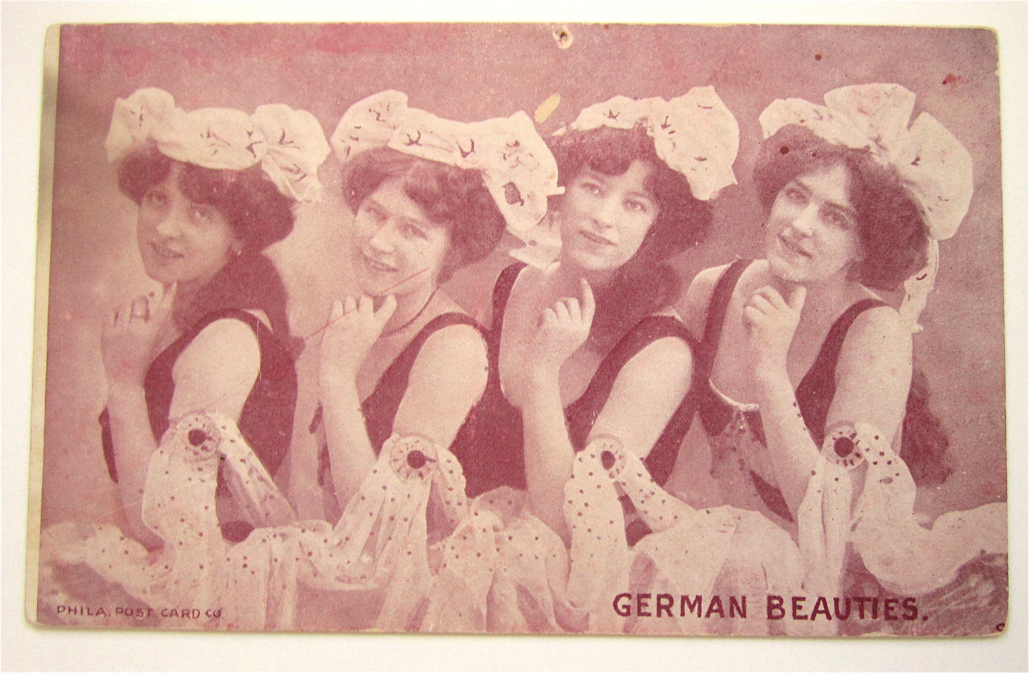 Four Women Dressed The Same Way Postcard