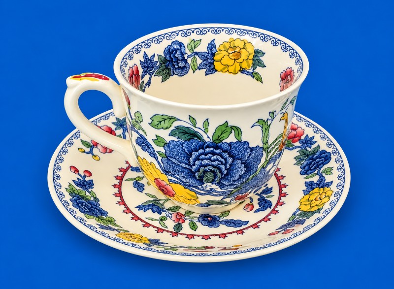Plantation masons cup saucer