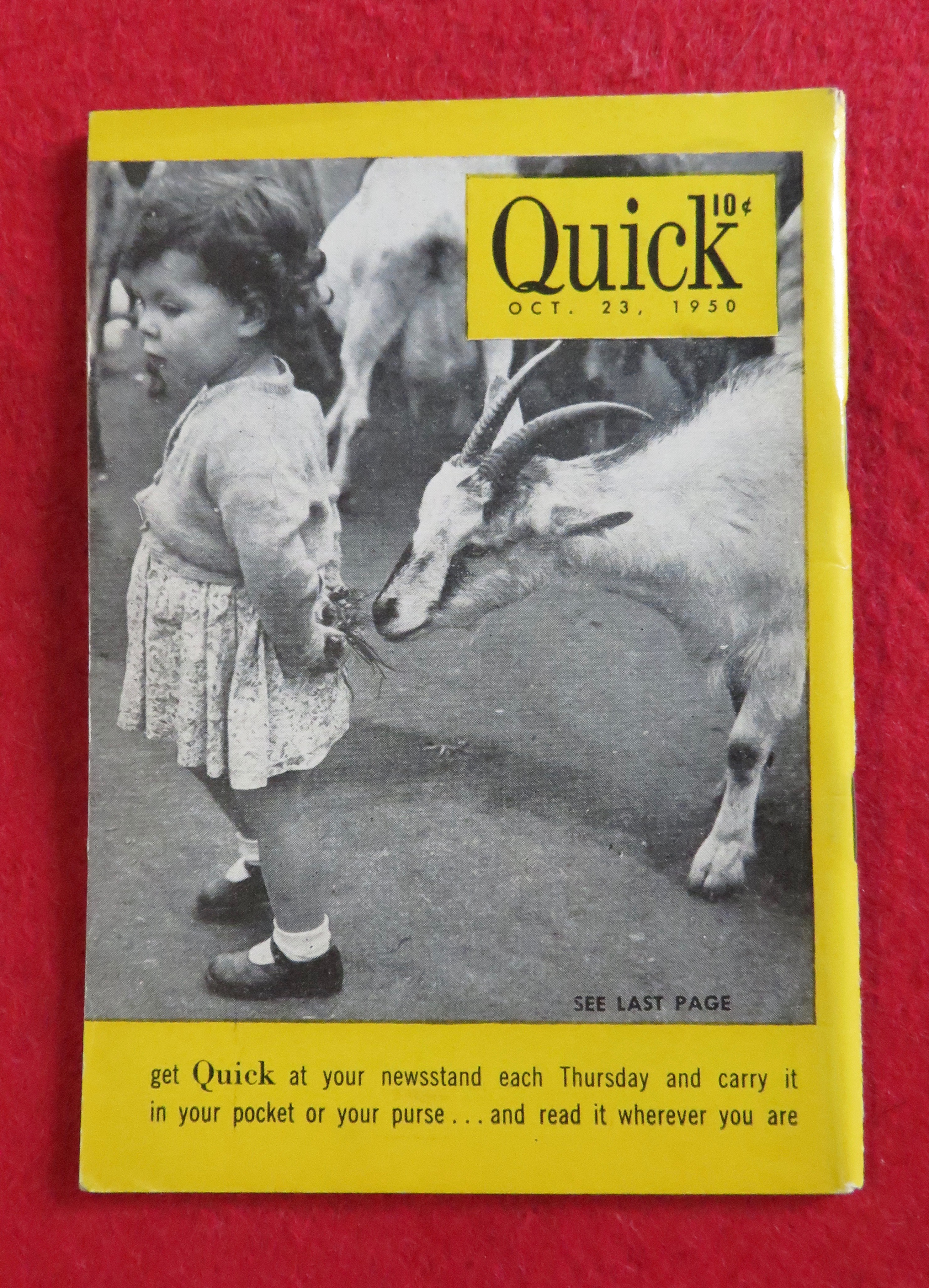 Quick News Weekly Magazine October 23, 1950