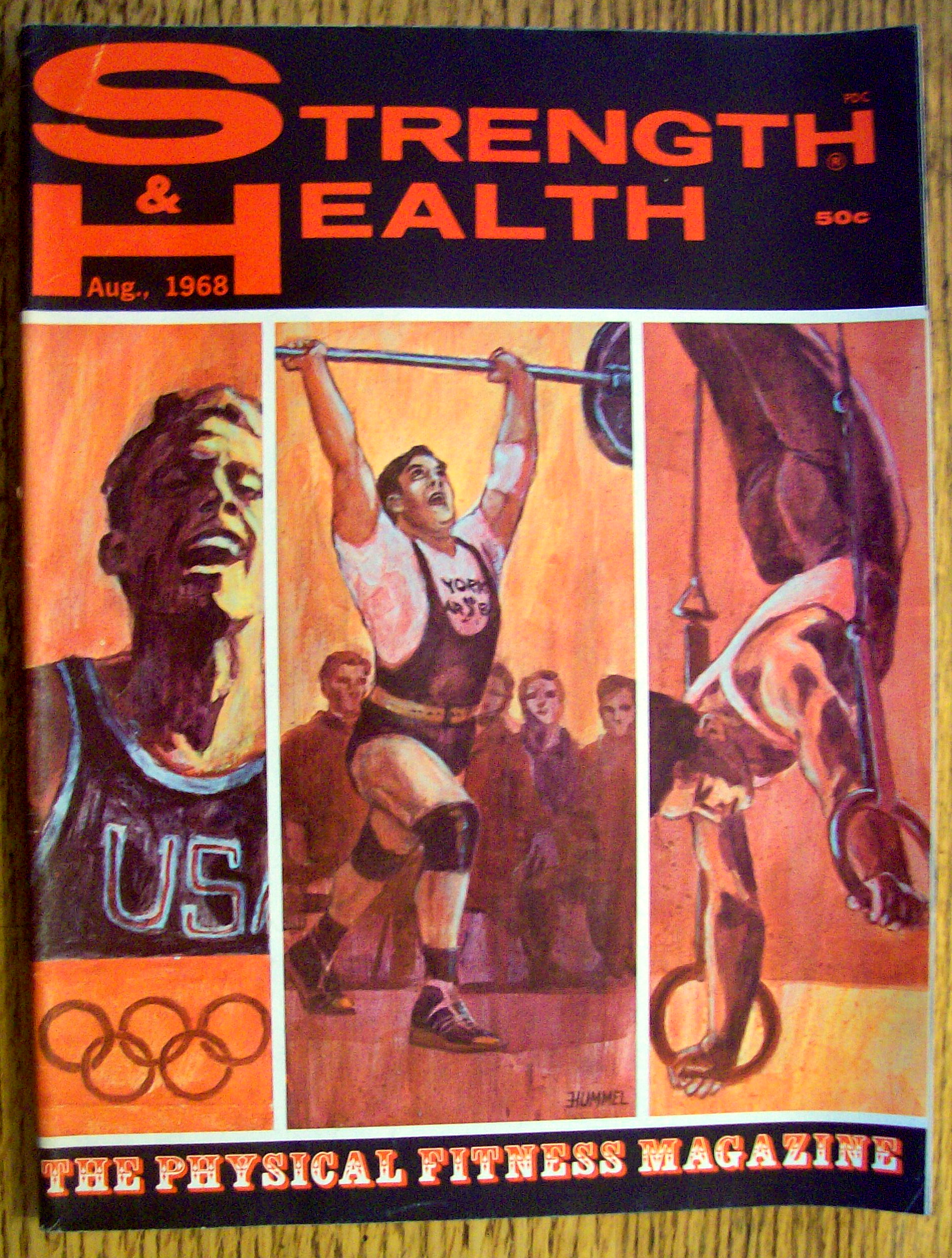 Strength & Health Magazine-August 1968-Olympic Season