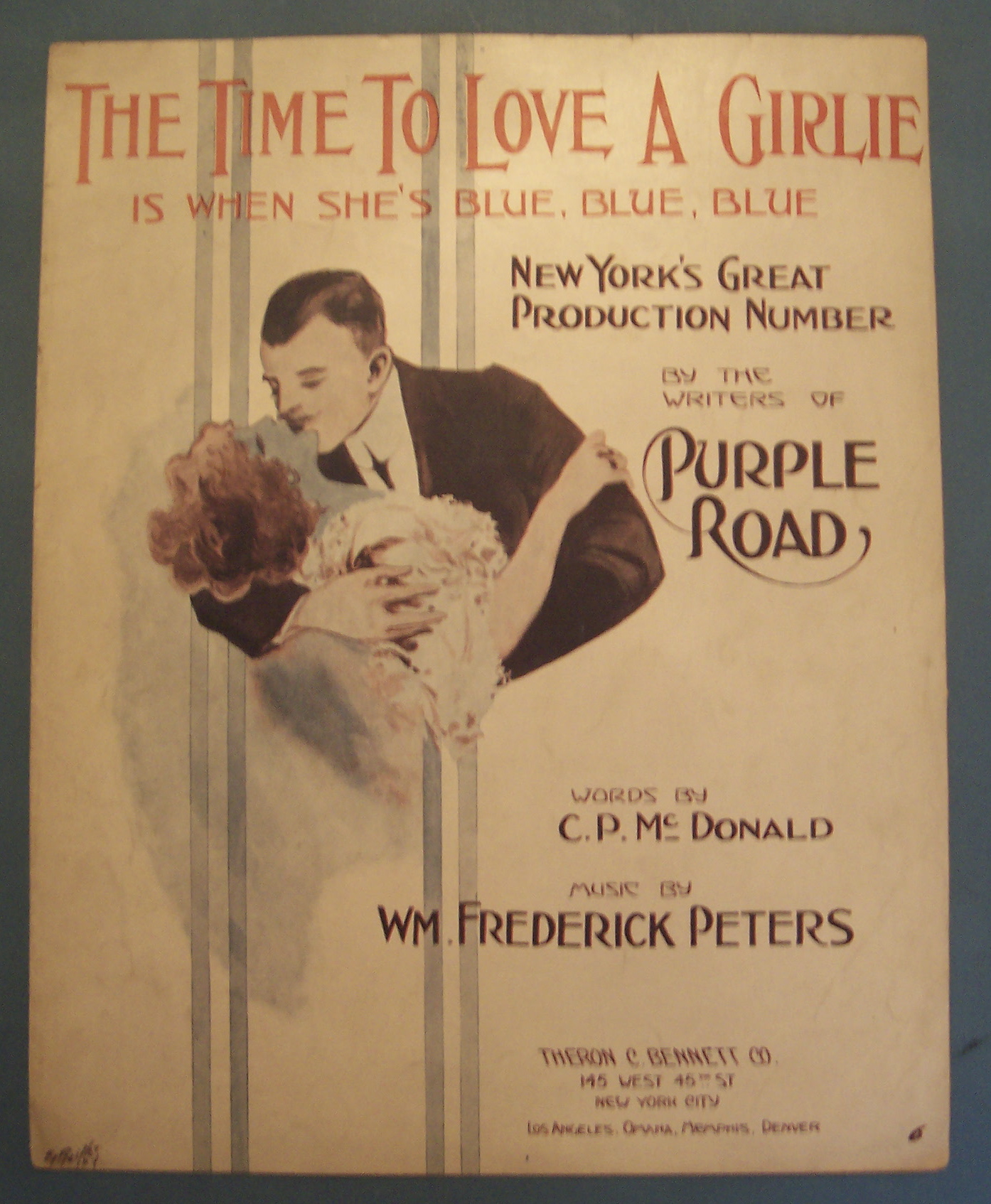 Sheet Music of 1913 The Time To Love A Girlie