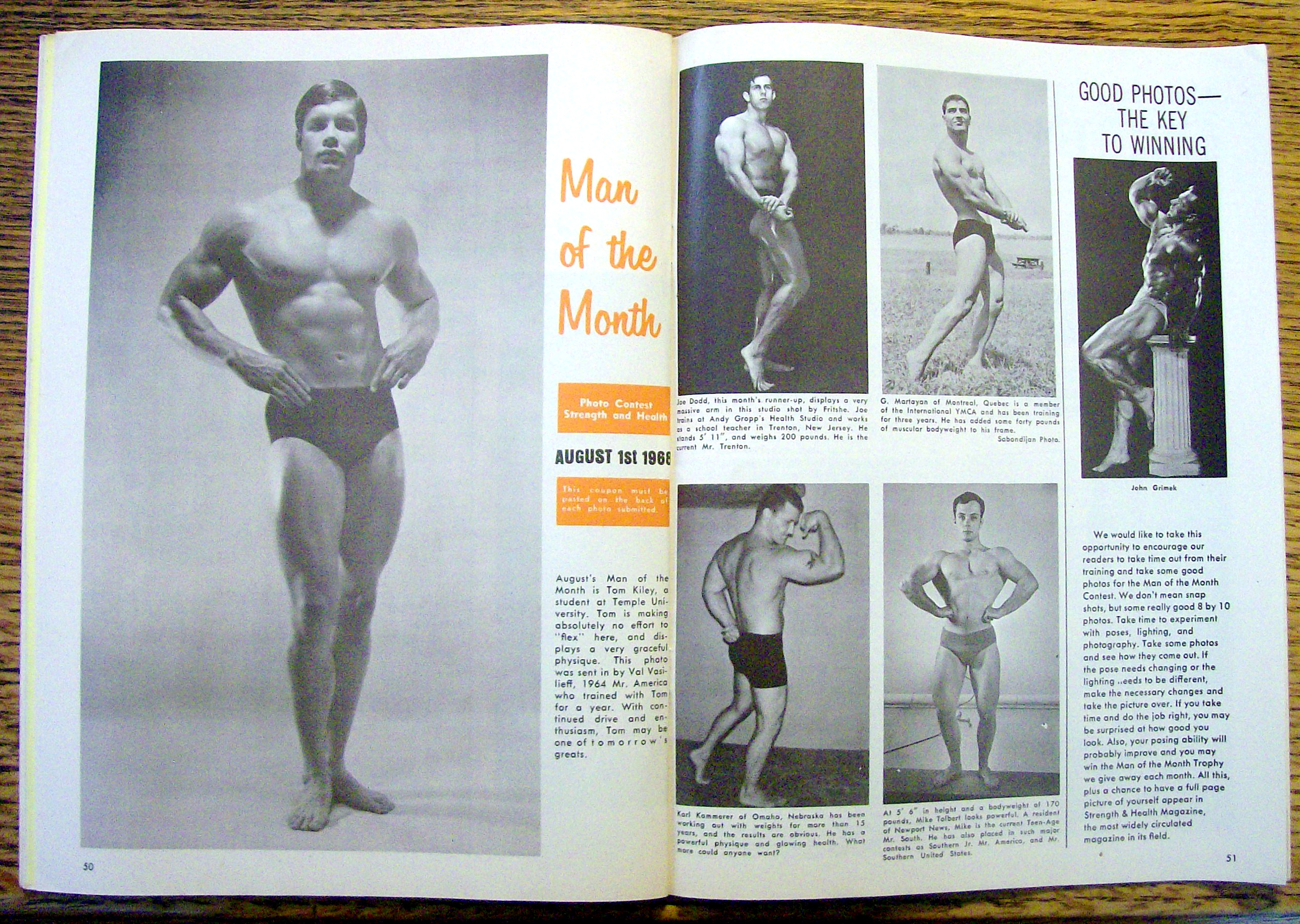 Strength & Health Magazine-August 1968-Olympic Season