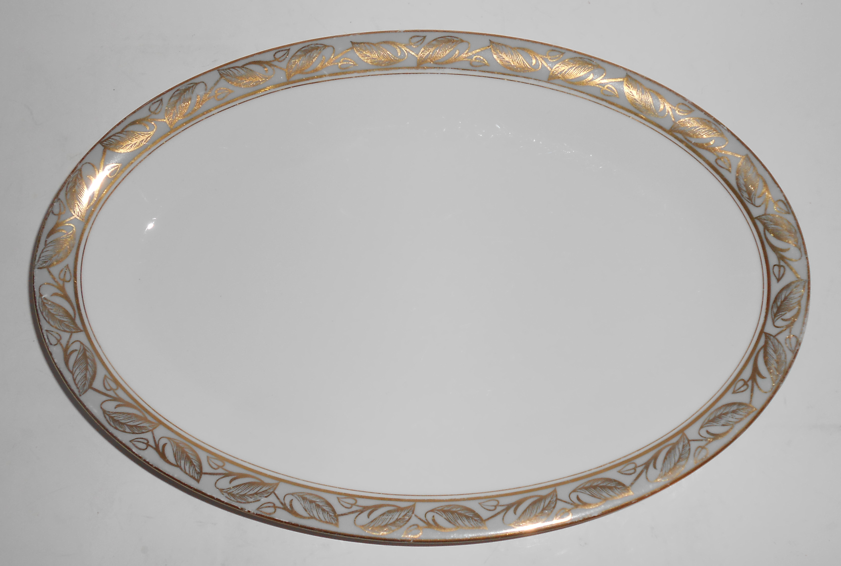 Noritake Porcelain China Greta W/Gold Small Platter