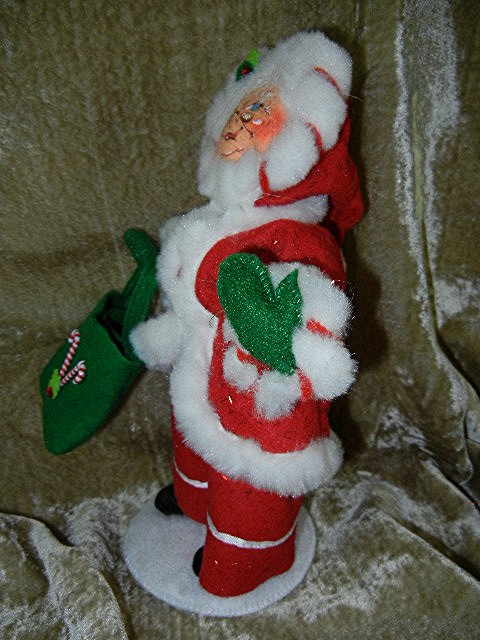 Christmas Annalee Mrs Santa peppermint handbag