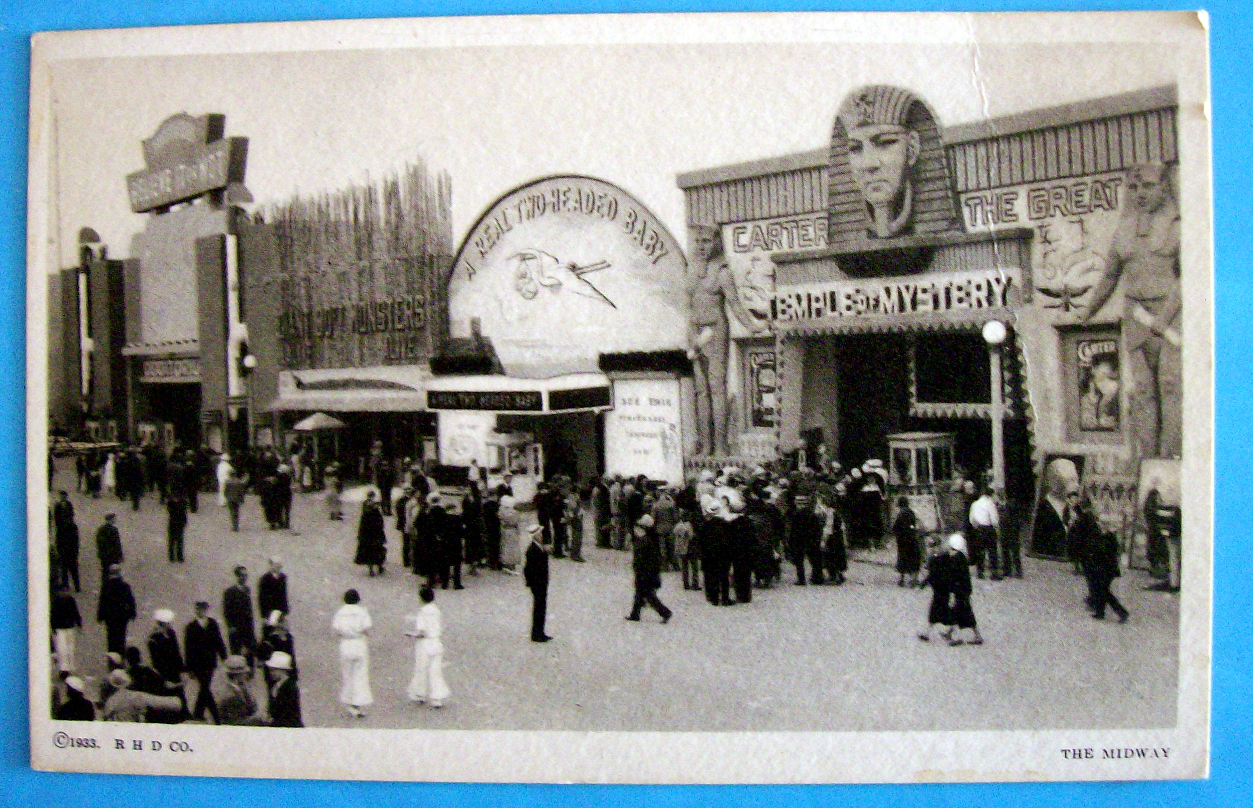 1933 Century of Progress The Midway Postcard
