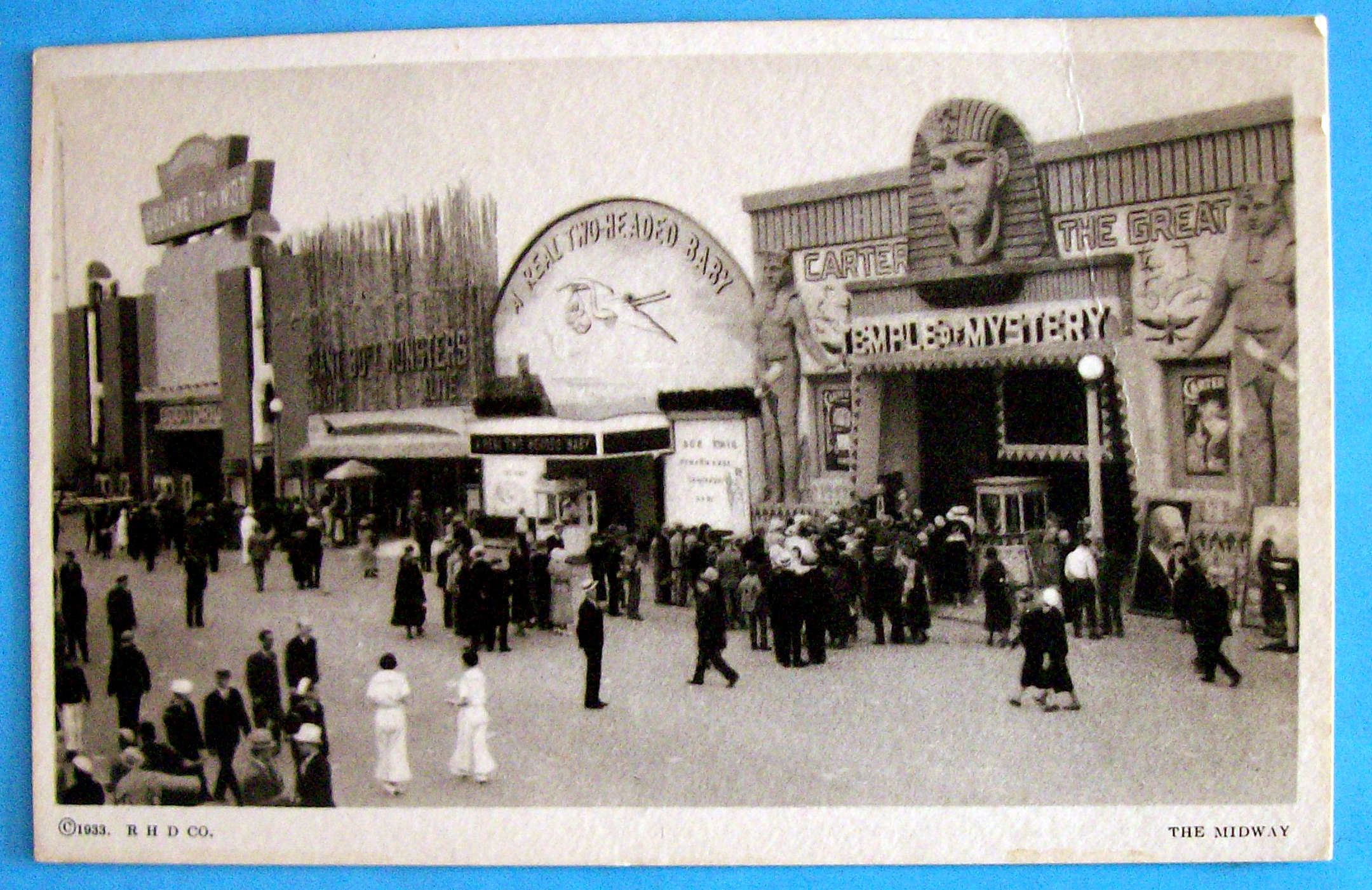 1933 Century of Progress The Midway Postcard
