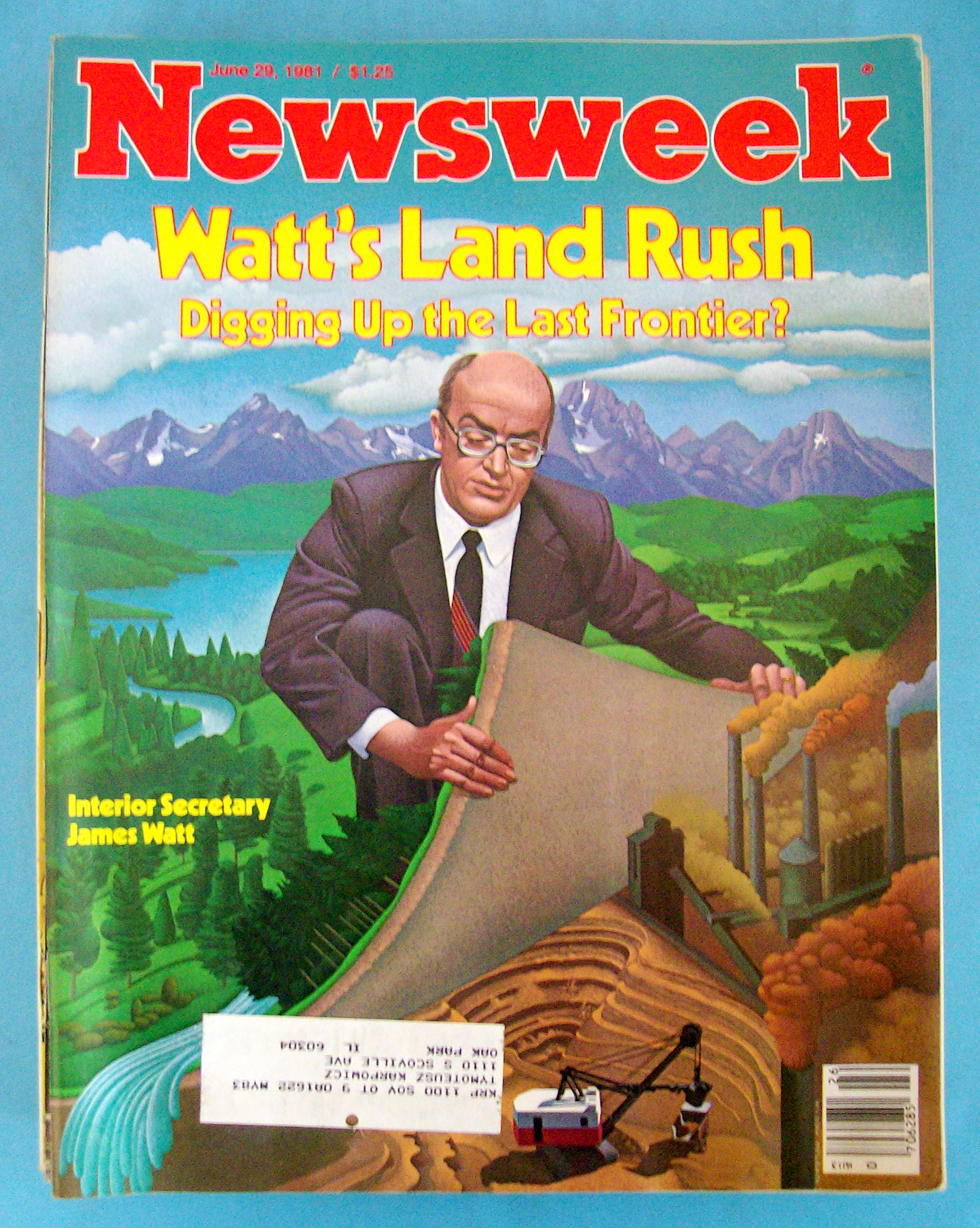Newsweek Magazine - June 29, 1981 - James Watt