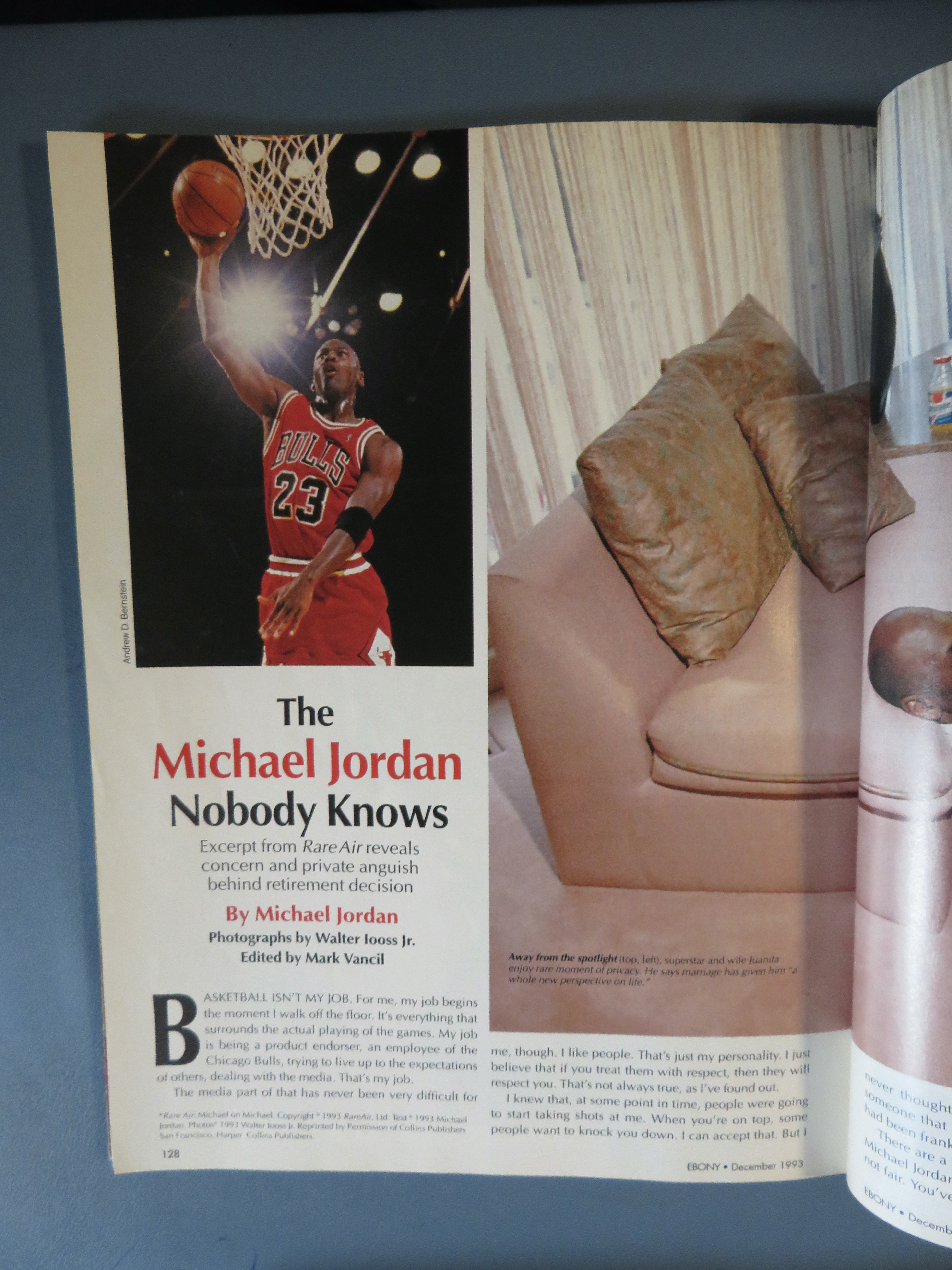 Ebony Magazine December 1993 Michael Jordan