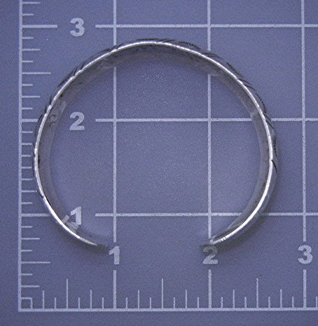 Navajo Stamped Sterling Silver Cuff W. Tracy