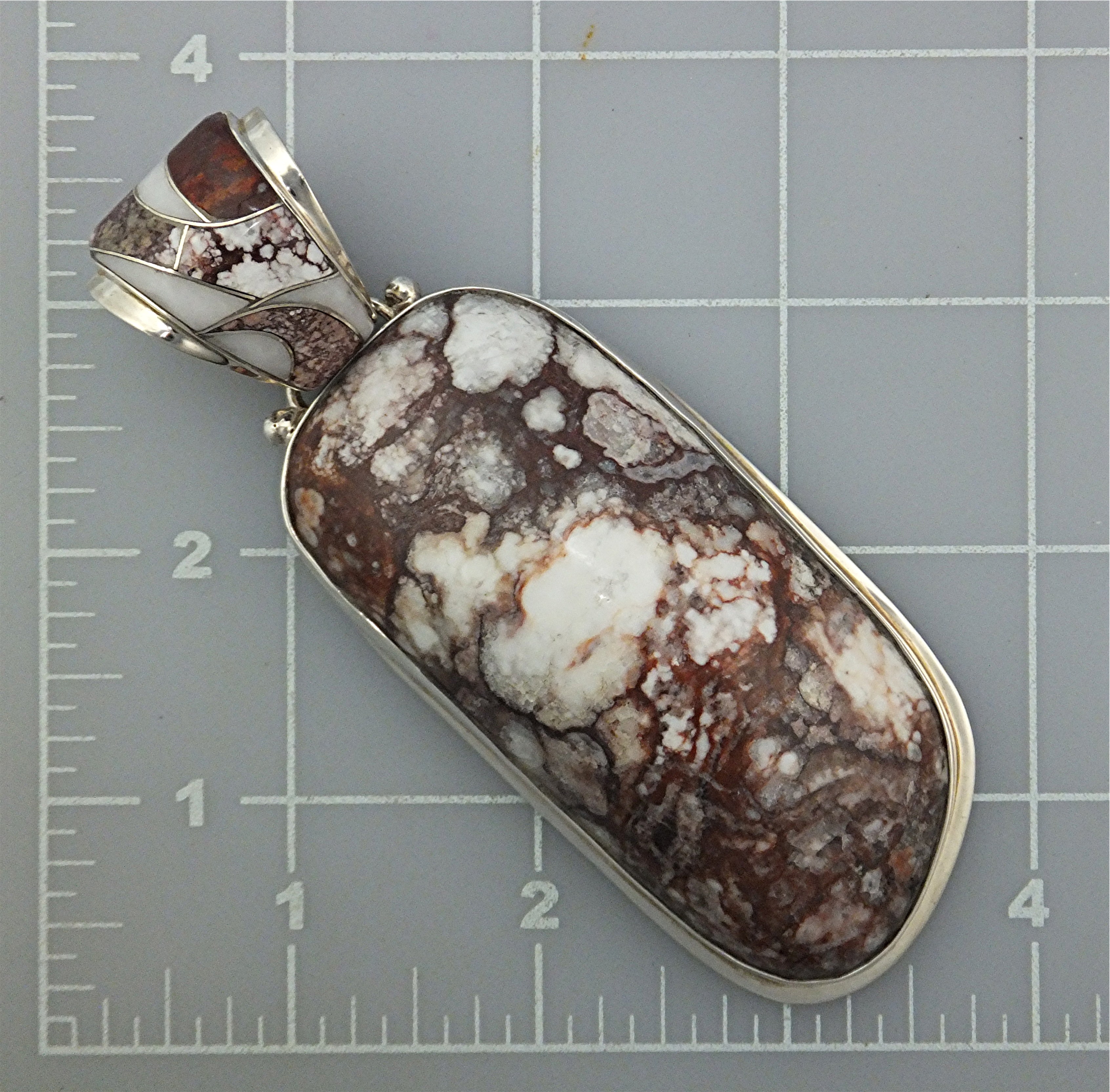 Sterling Silver  Wildhorse Magnesite Pendant By ED LEE