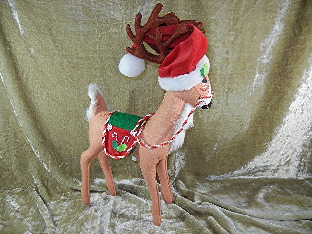 Christmas Annalee 18 inch Peppermint Reindeer