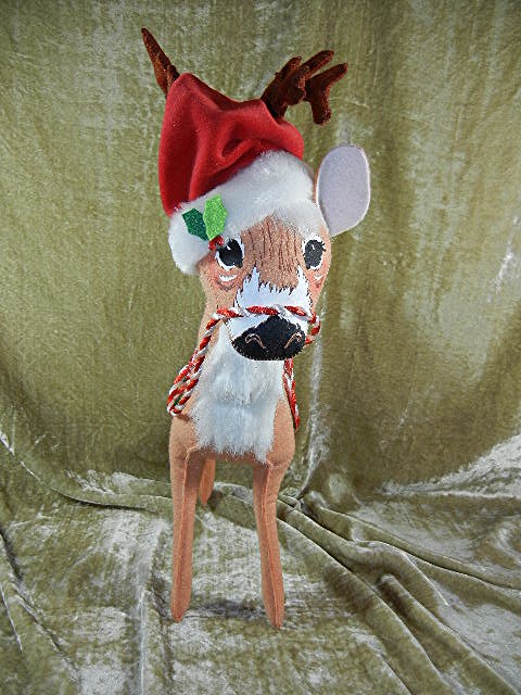 Christmas Annalee 18 inch Peppermint Reindeer