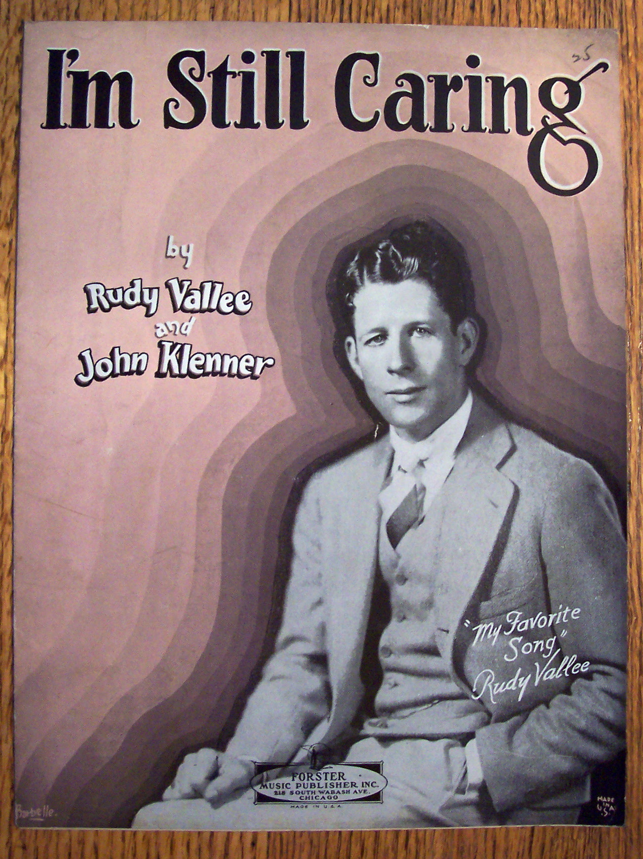 Sheet Music For 1929 I'm Still Caring