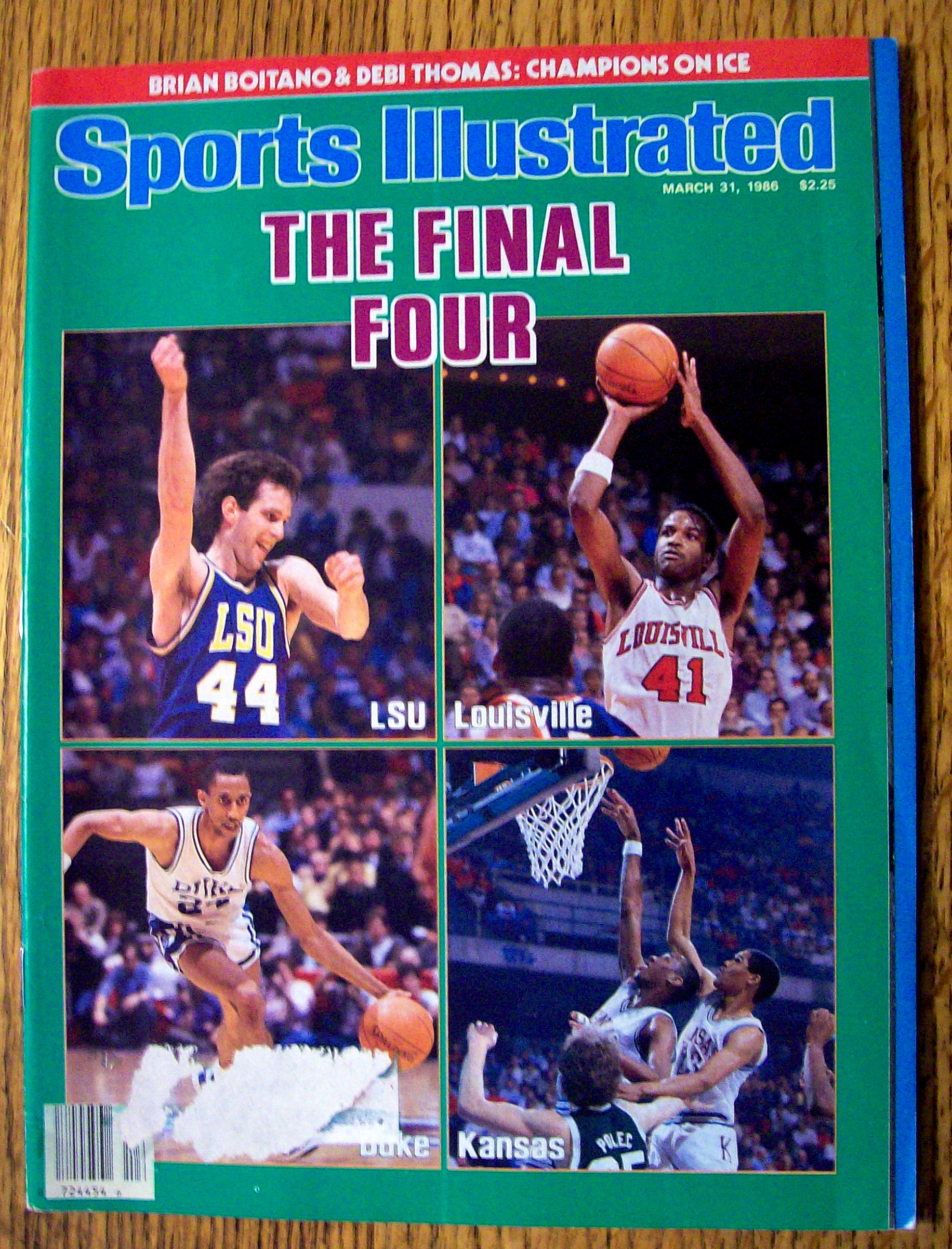 Sports Illustrated Magazine-March 31, 1986-Final Four
