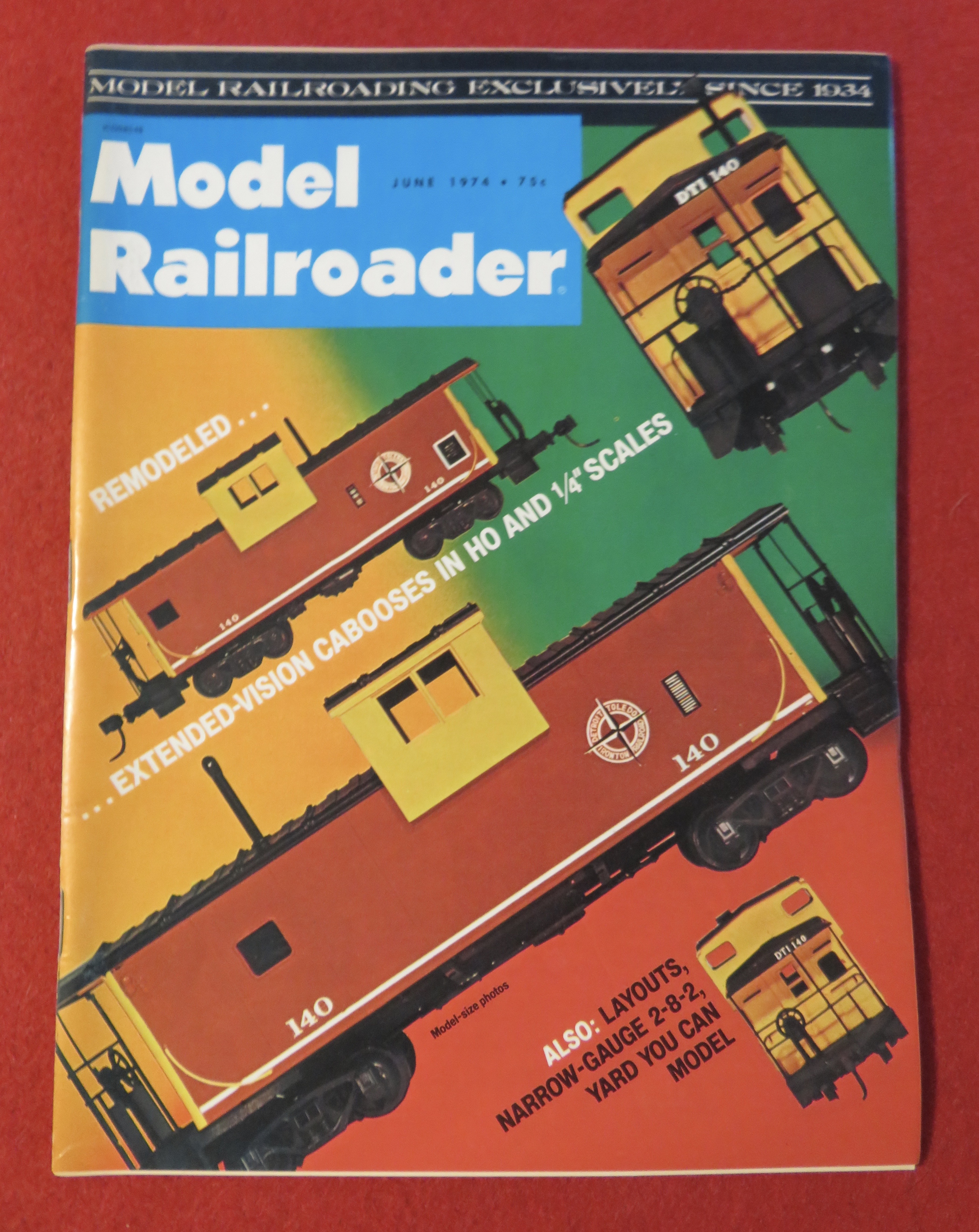 Model Railroader Magazine June 1974 Cabooses