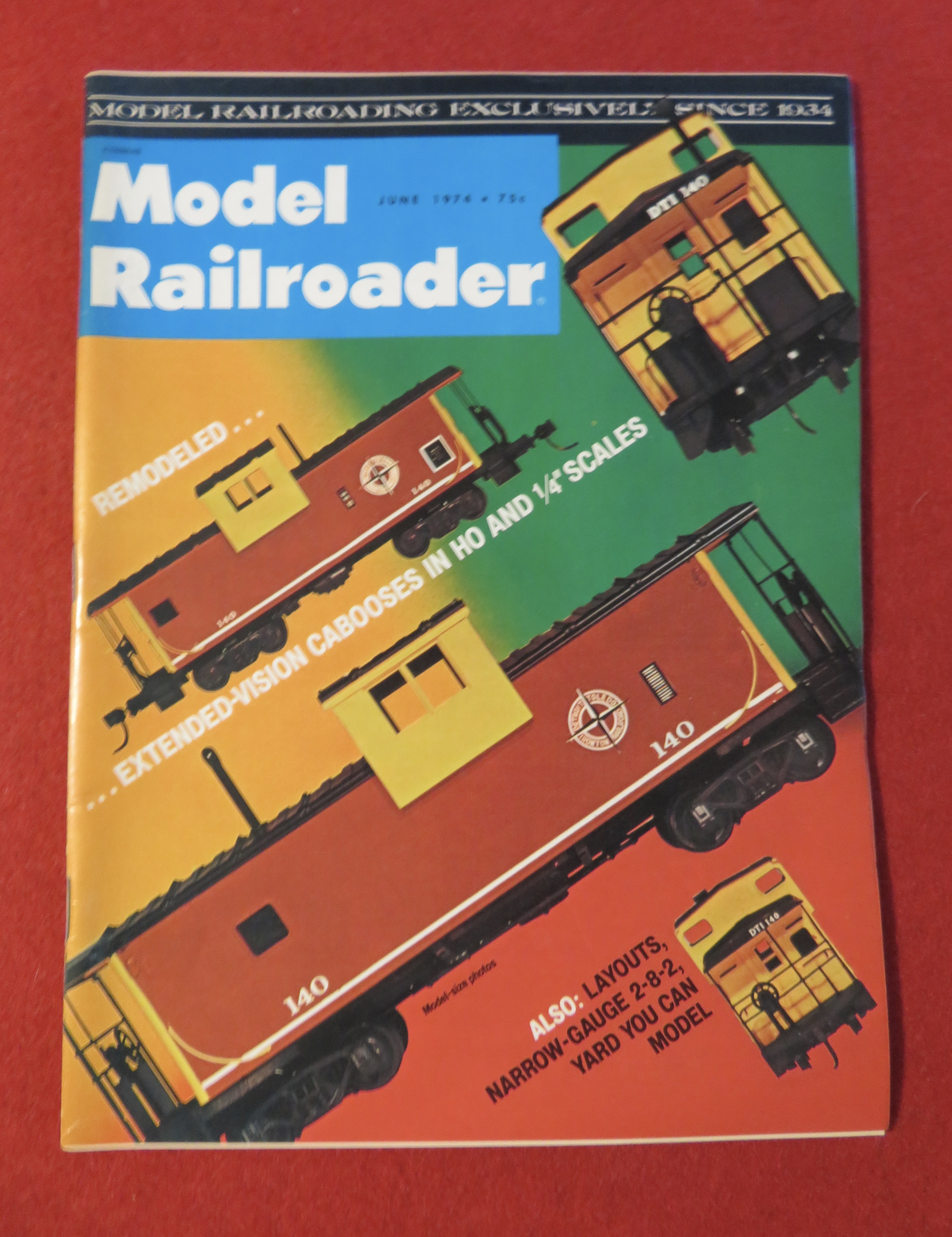 Model Railroader Magazine June 1974 Cabooses