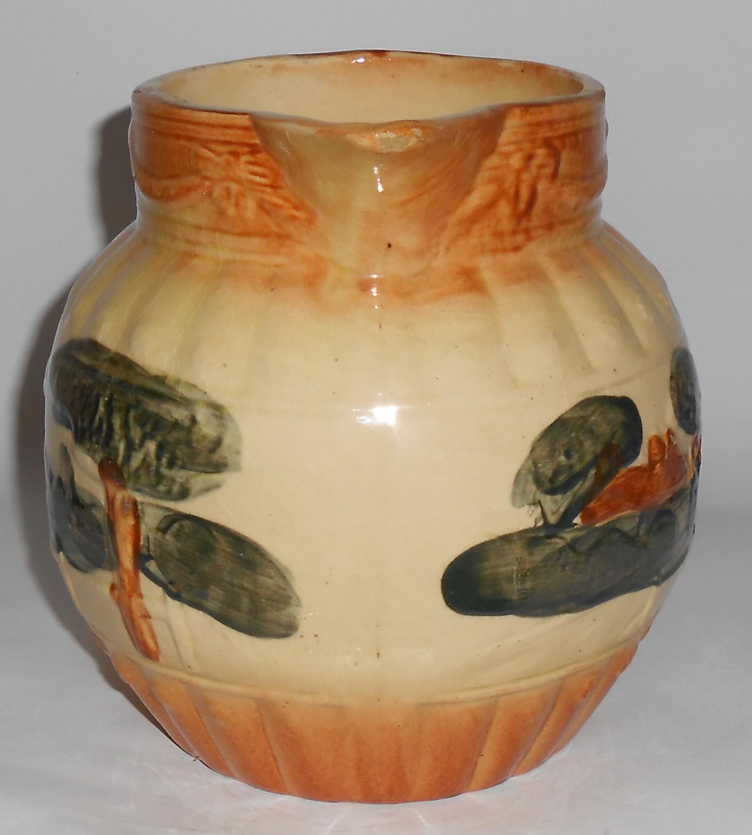 Roseville Pottery Early Landscape Decorated Pitcher