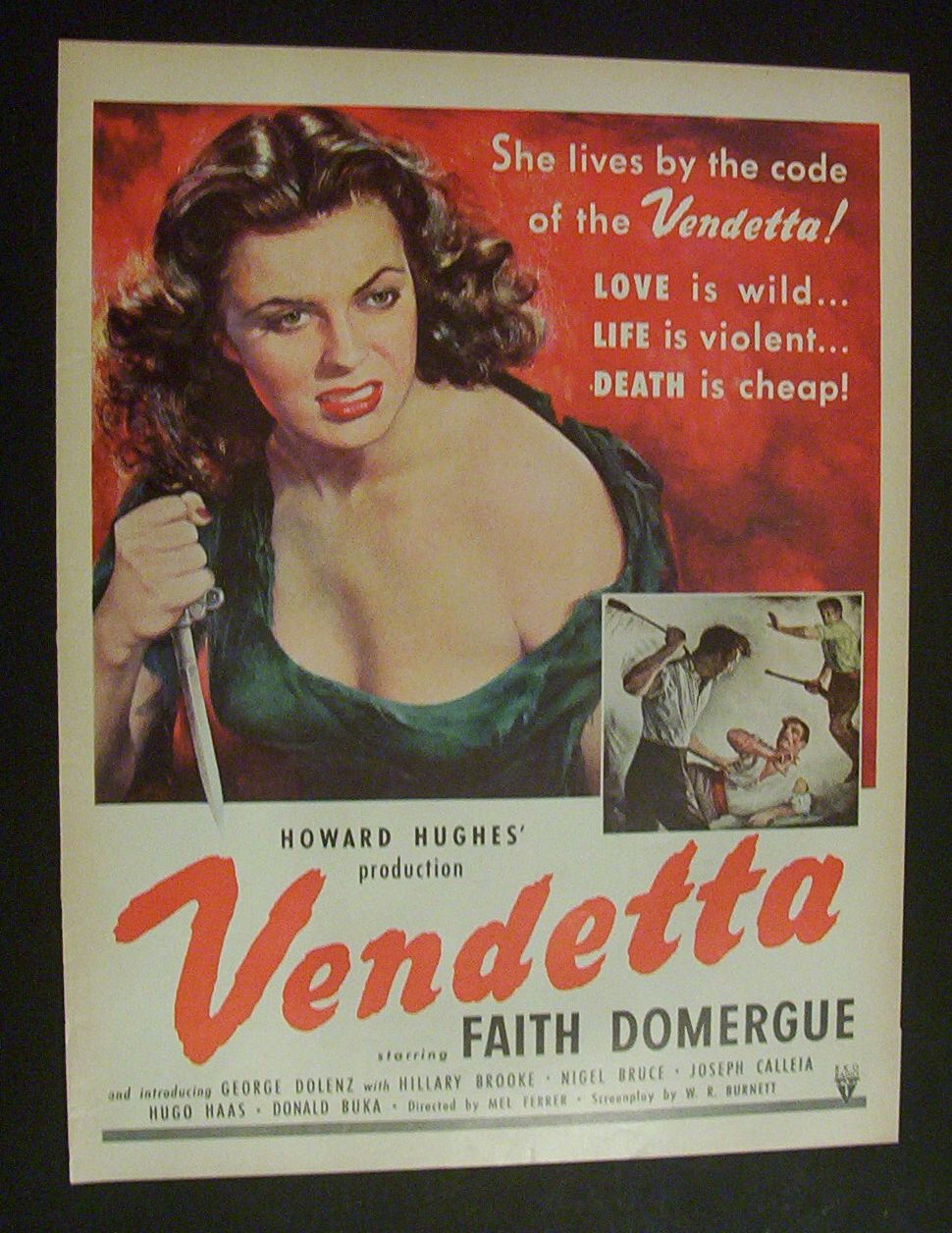 1951  Movie  Ad  for  Vendetta