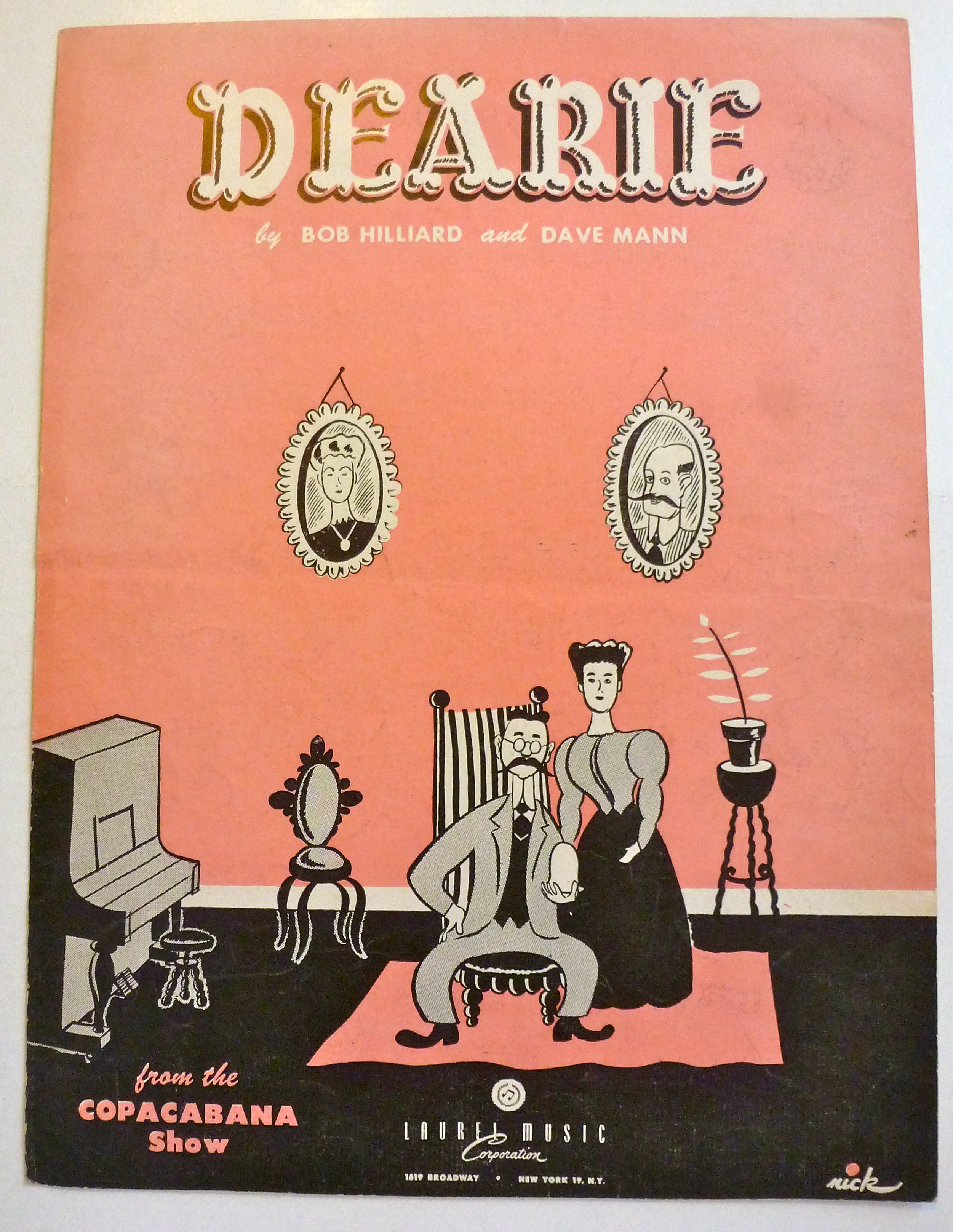 Sheet Music For 1950 Dearie