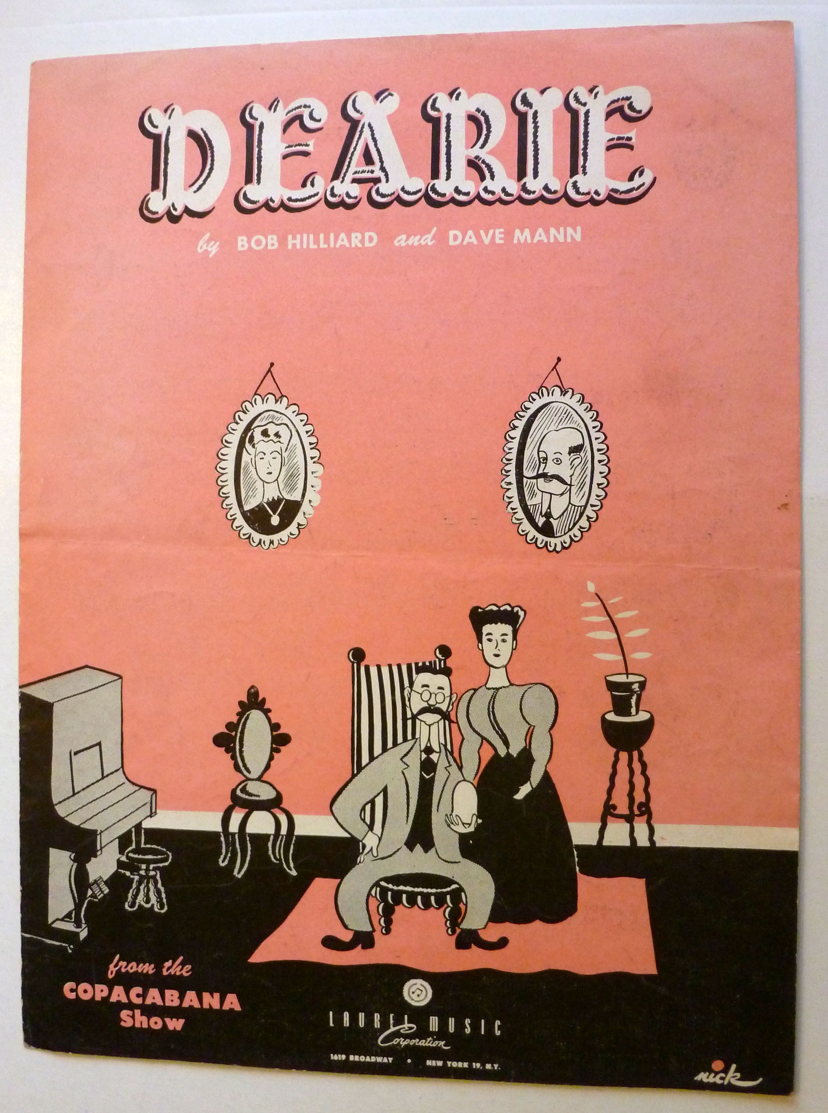Sheet Music For 1950 Dearie