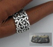 Sterling Silver Scrolled Band Ring